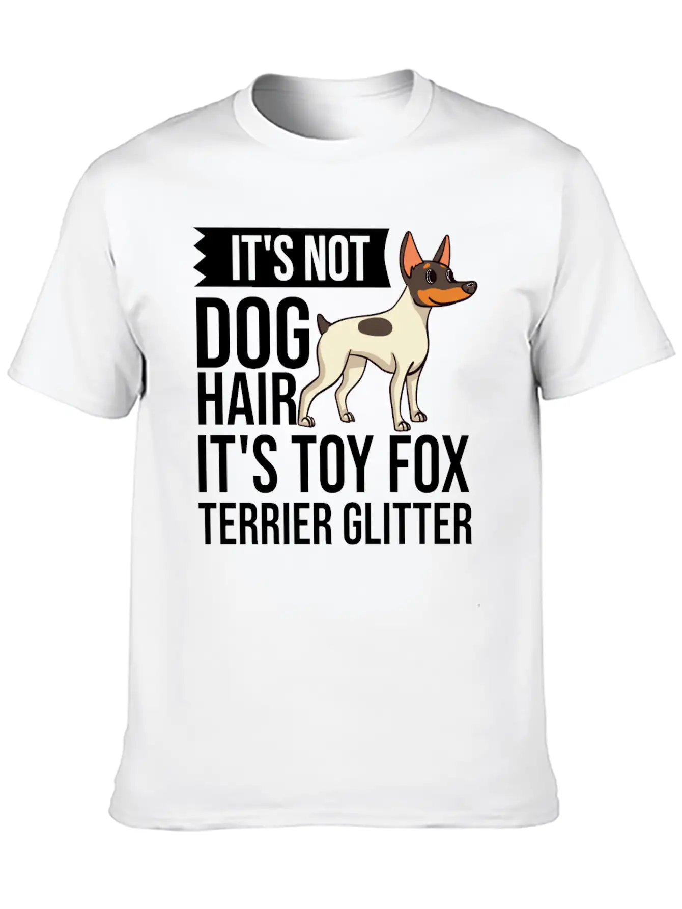 Toy Fox Terrier Dog Gift Puppies Owner Lover Casual Graphic T-Shirt – Simple And Comfortable Daily Wear