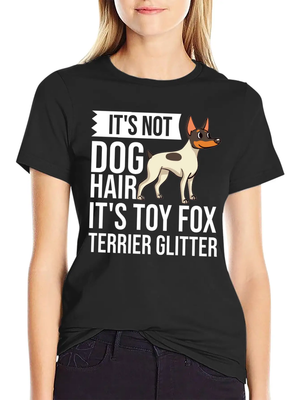 Toy Fox Terrier Dog Gift Puppies Owner Lover Casual Graphic T-Shirt – Simple And Comfortable Daily Wear