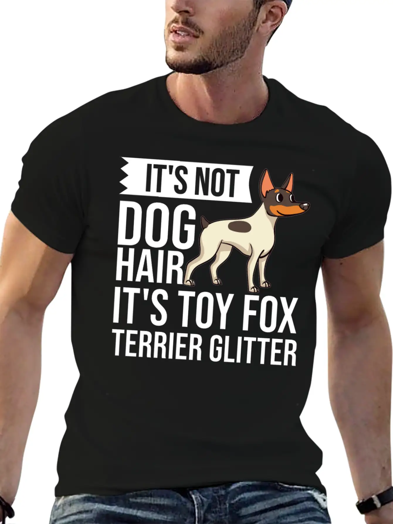 Toy Fox Terrier Dog Gift Puppies Owner Lover Casual Graphic T-Shirt – Simple And Comfortable Daily Wear