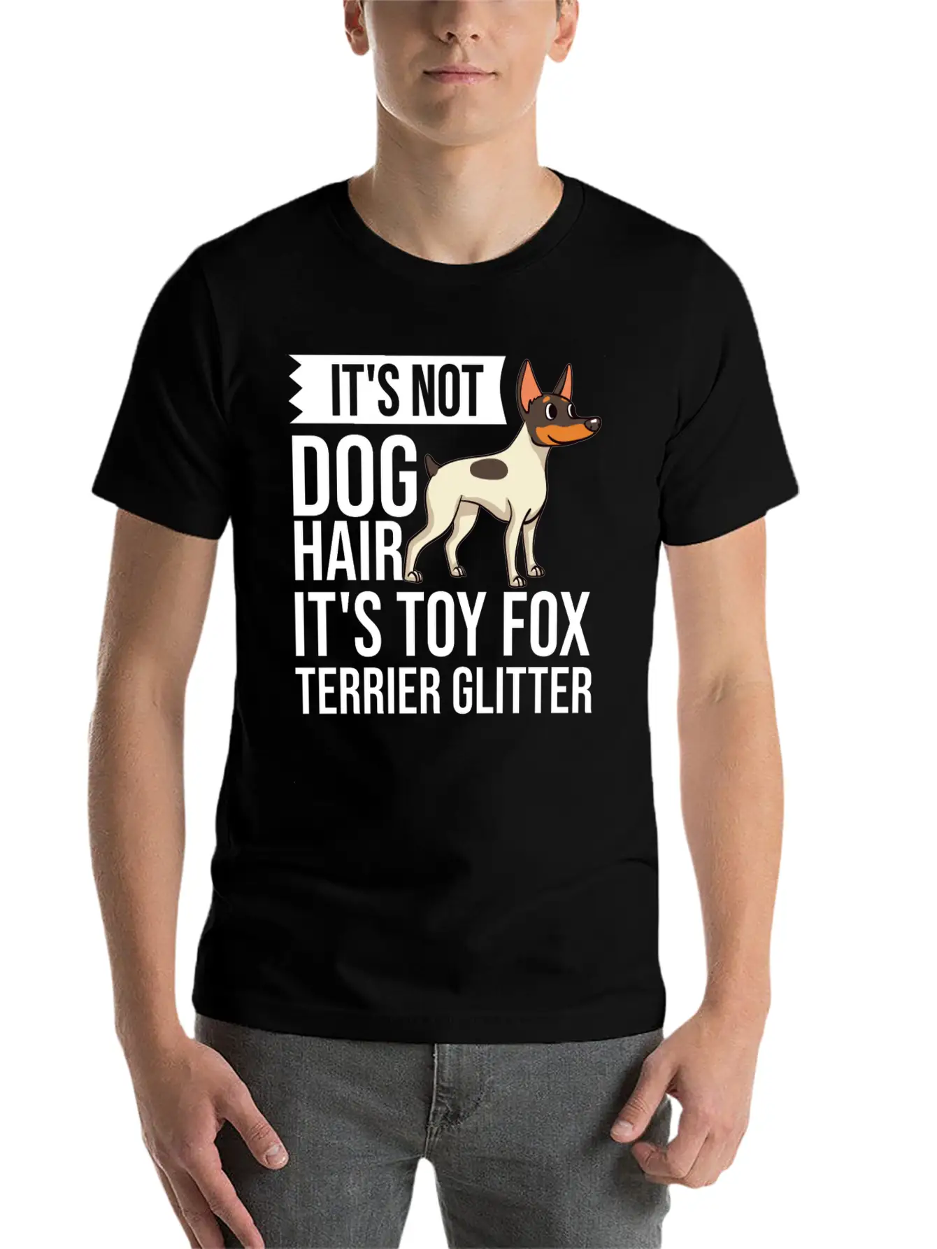 Toy Fox Terrier Dog Gift Puppies Owner Lover Casual Graphic T-Shirt – Simple And Comfortable Daily Wear