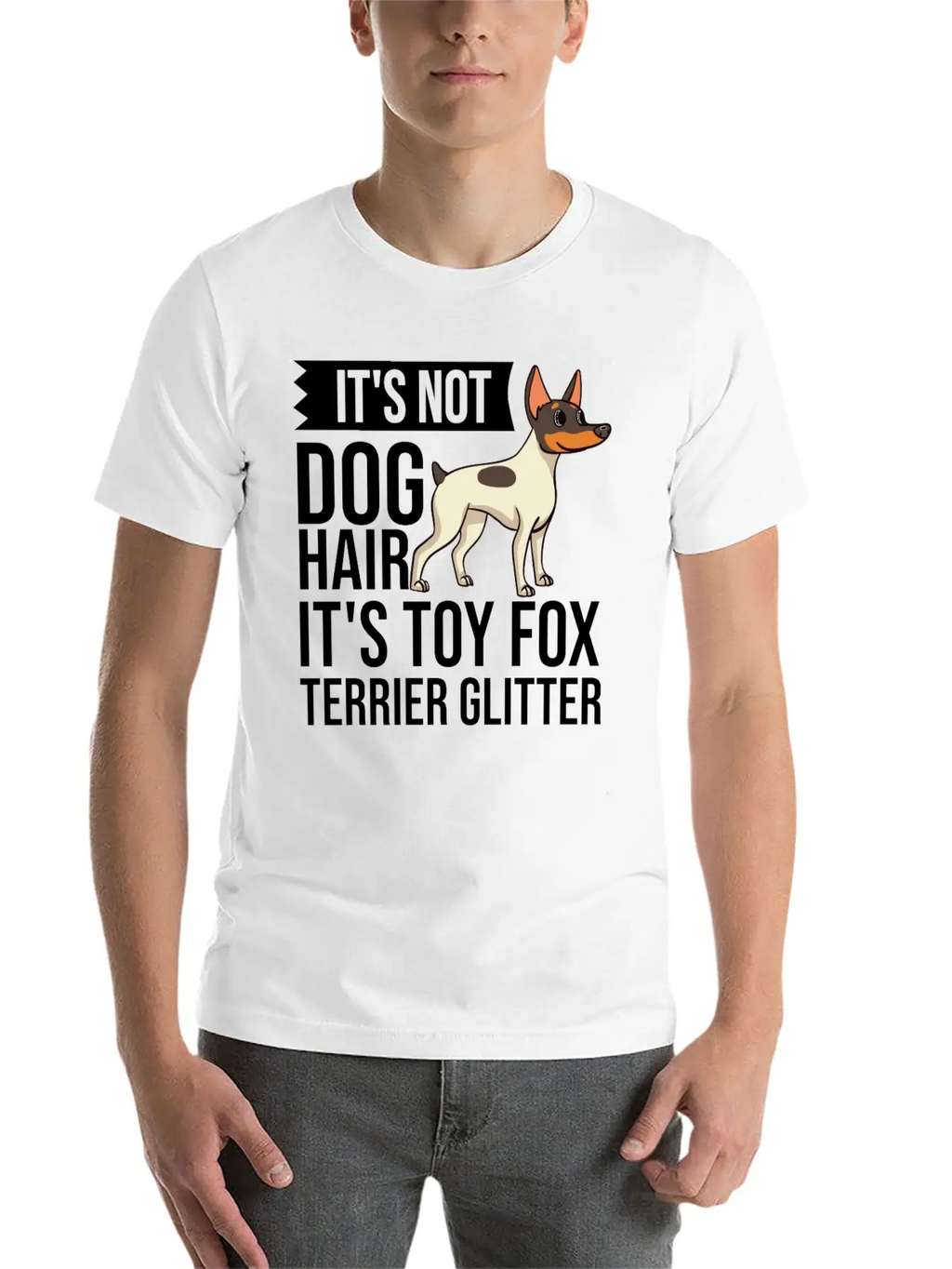 Toy Fox Terrier Dog Gift Puppies Owner Lover Casual Graphic T-Shirt – Simple And Comfortable Daily Wear