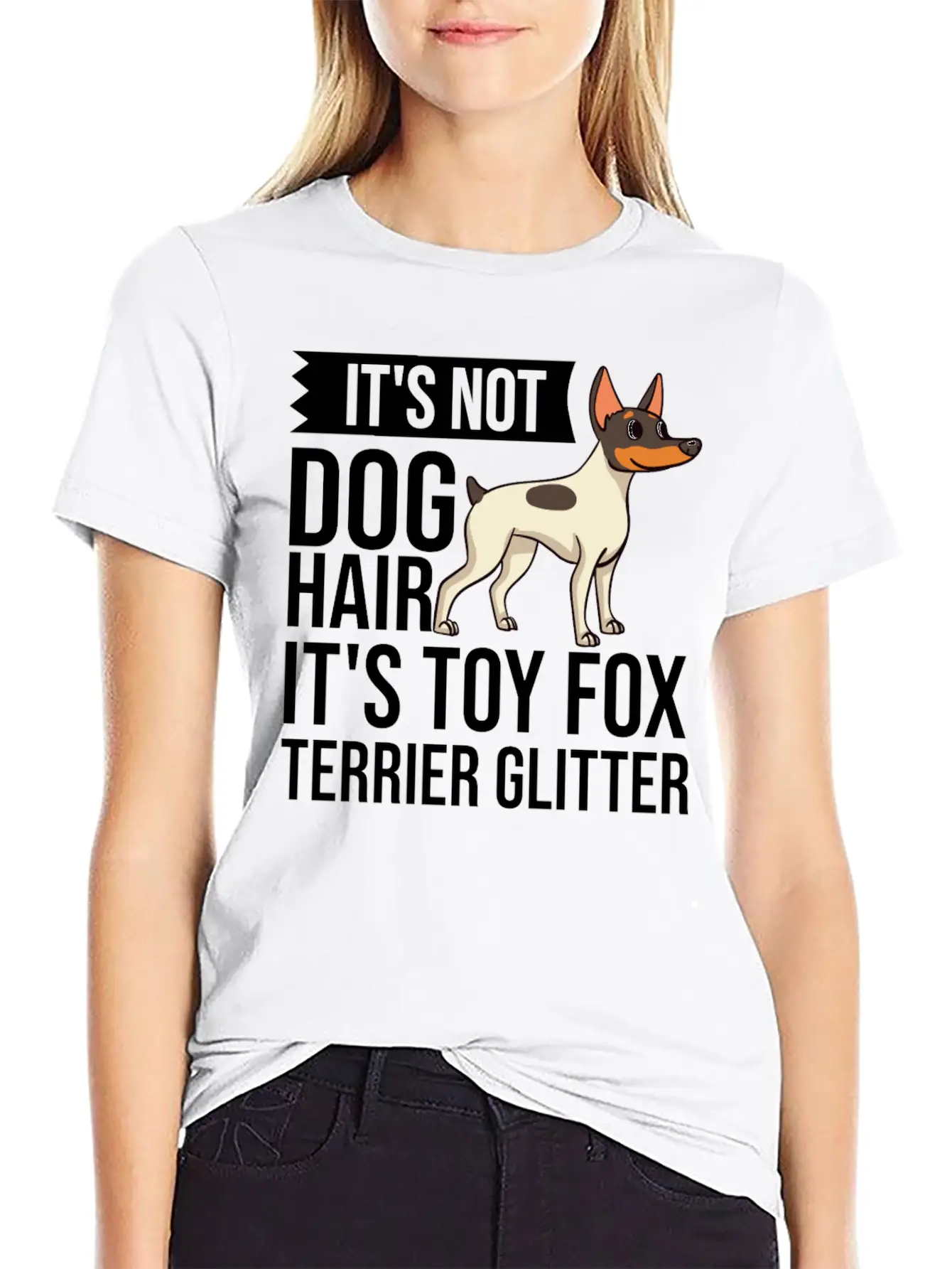 Toy Fox Terrier Dog Gift Puppies Owner Lover Casual Graphic T-Shirt – Simple And Comfortable Daily Wear