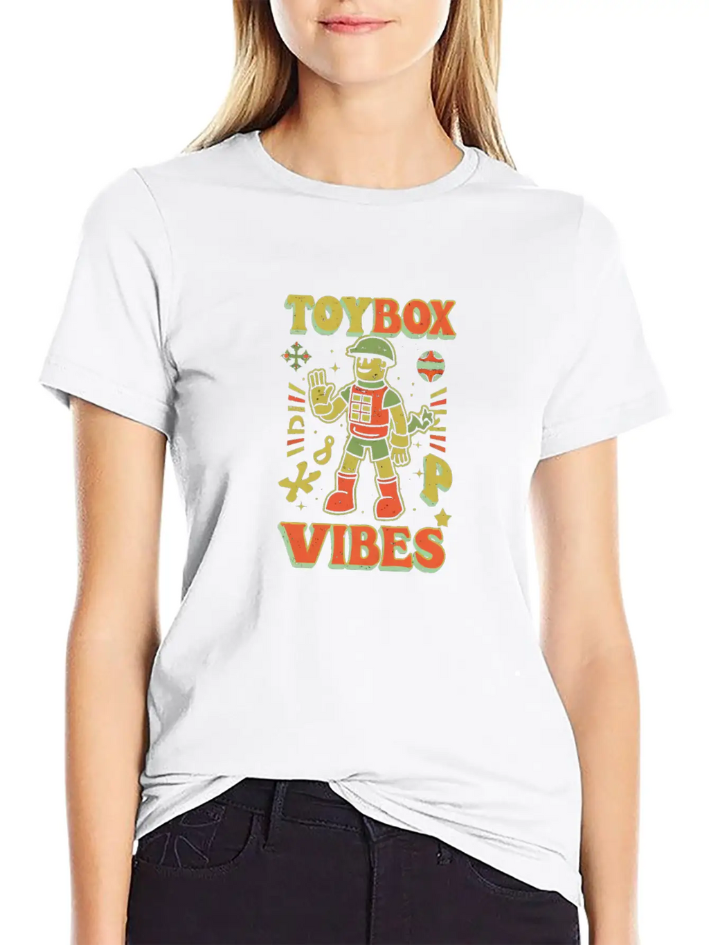 Toy Soldier: Toybox Troop Vibes Unisex Short Sleeve Soft Cotton T-Shirt – Casual Everyday Wear