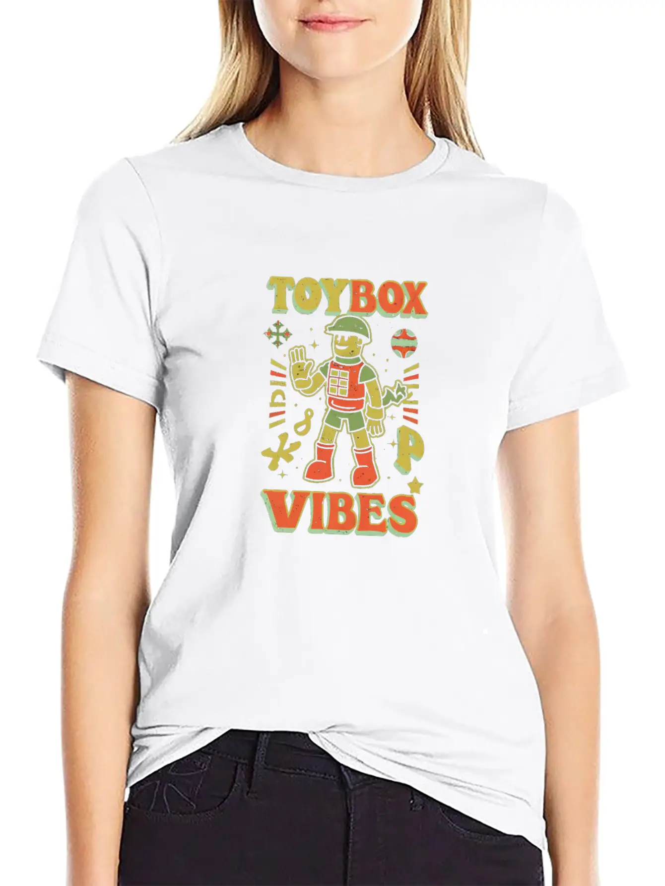 Toy Soldier: Toybox Troop Vibes Unisex Short Sleeve Soft Cotton T-Shirt – Casual Everyday Wear