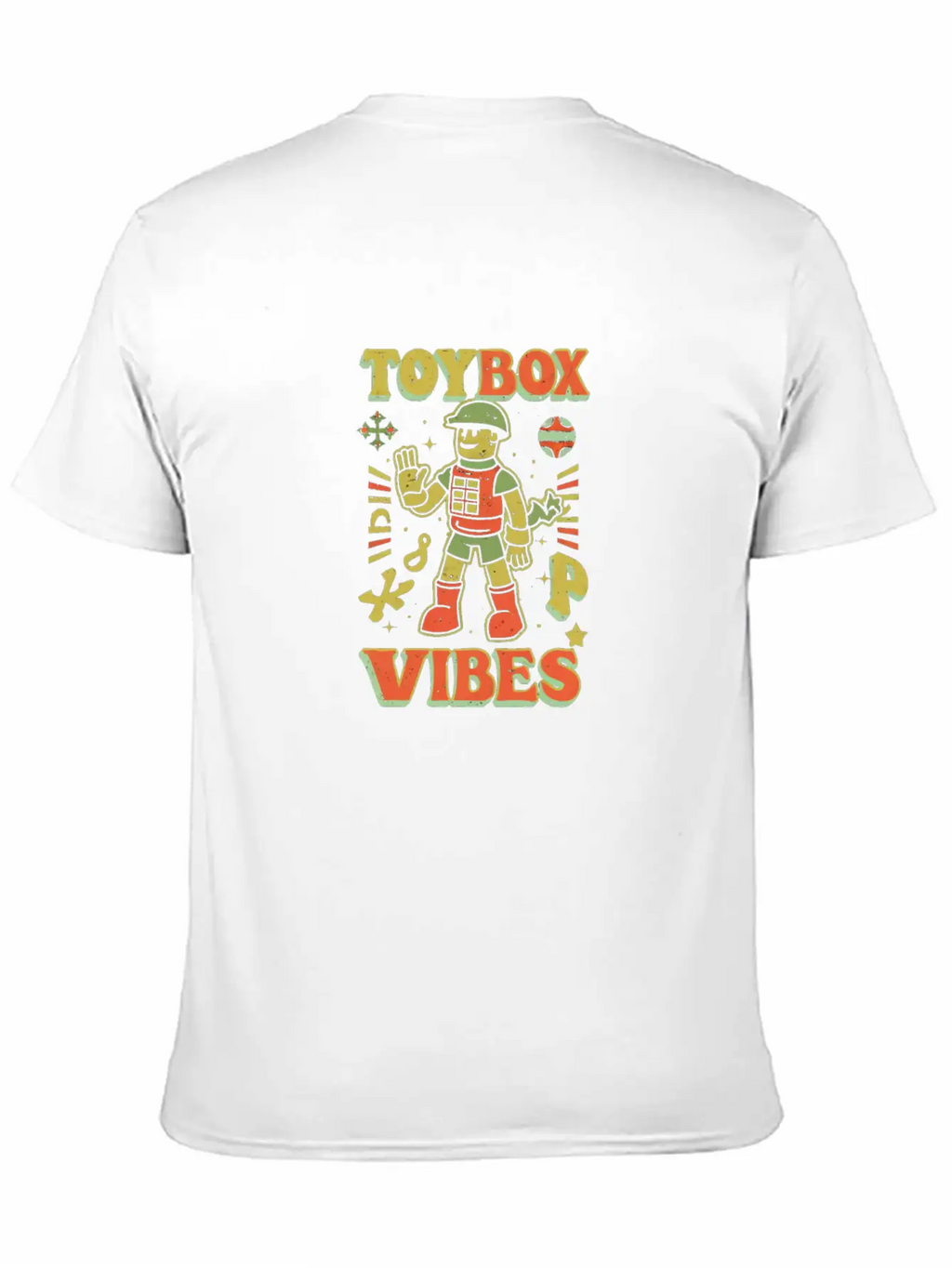 Toy Soldier: Toybox Troop Vibes Unisex Short Sleeve Soft Cotton T-Shirt – Casual Everyday Wear