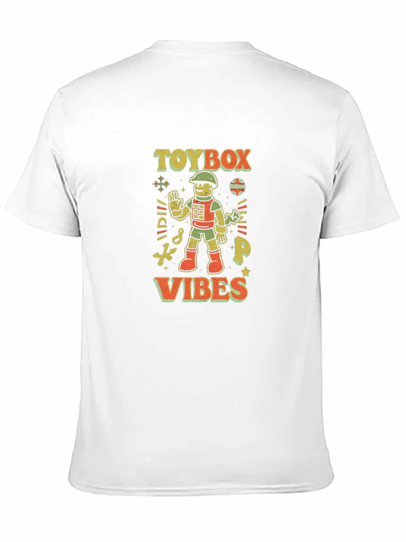 Toy Soldier: Toybox Troop Vibes Unisex Short Sleeve Soft Cotton T-Shirt – Casual Everyday Wear