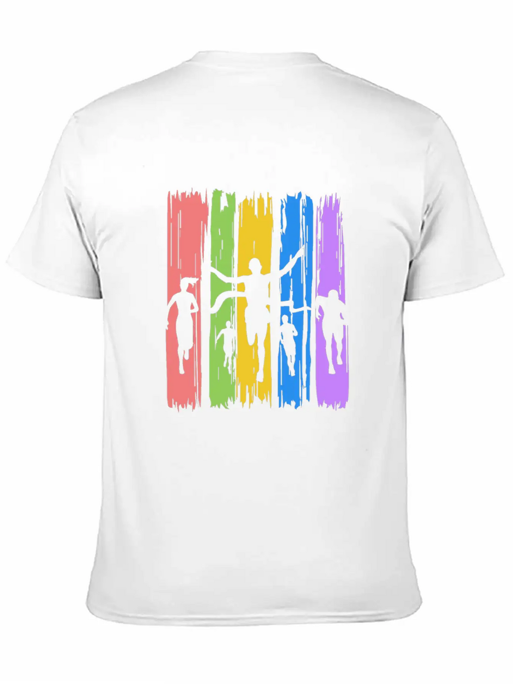 Track And Field Finish Unisex Casual T-Shirt – Clean Design For Daily Comfort