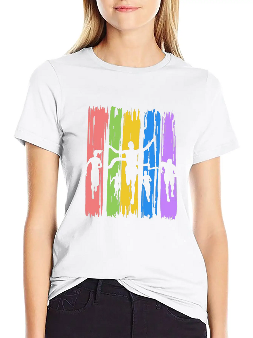 Track And Field Finish Unisex Casual T-Shirt – Clean Design For Daily Comfort