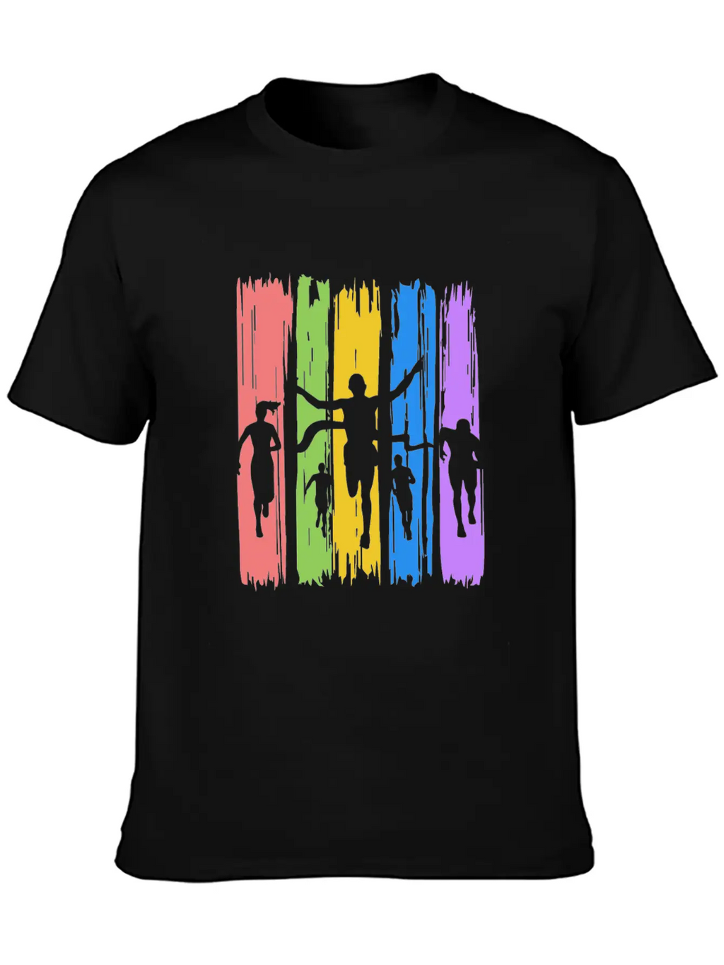 Track And Field Finish Unisex Casual T-Shirt – Clean Design For Daily Comfort