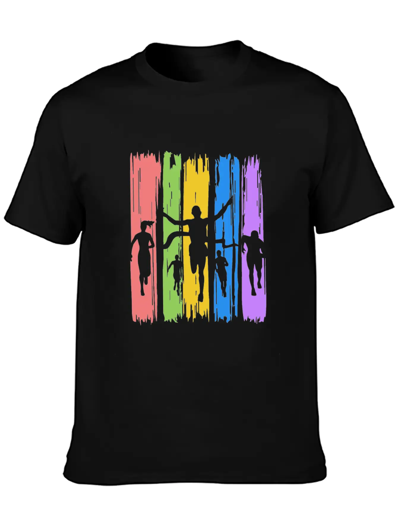 Track And Field Finish Unisex Casual T-Shirt – Clean Design For Daily Comfort