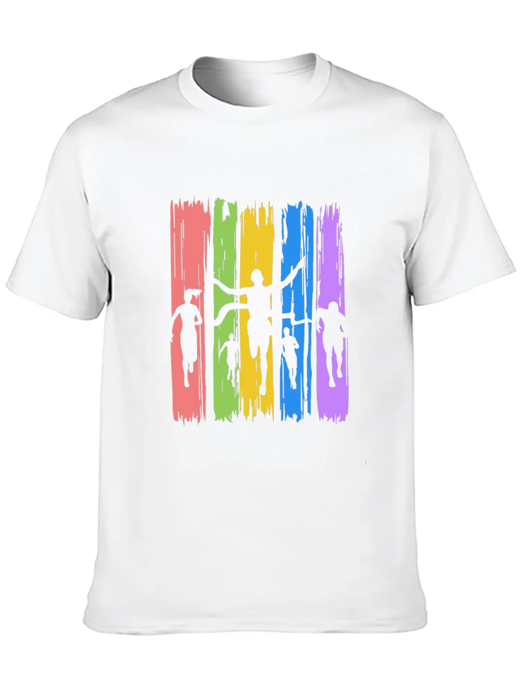 Track And Field Finish Unisex Casual T-Shirt – Clean Design For Daily Comfort