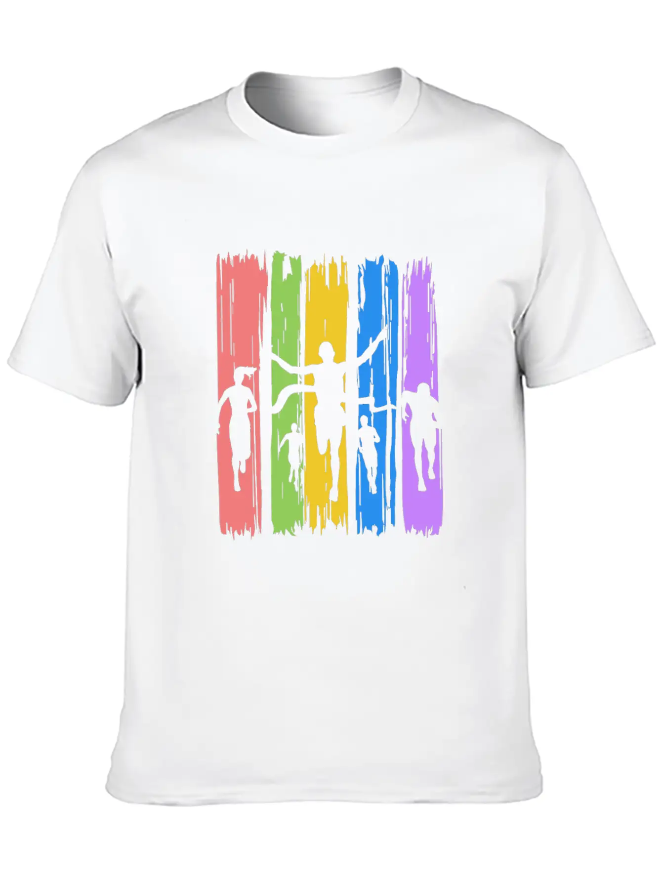 Track And Field Finish Unisex Casual T-Shirt – Clean Design For Daily Comfort