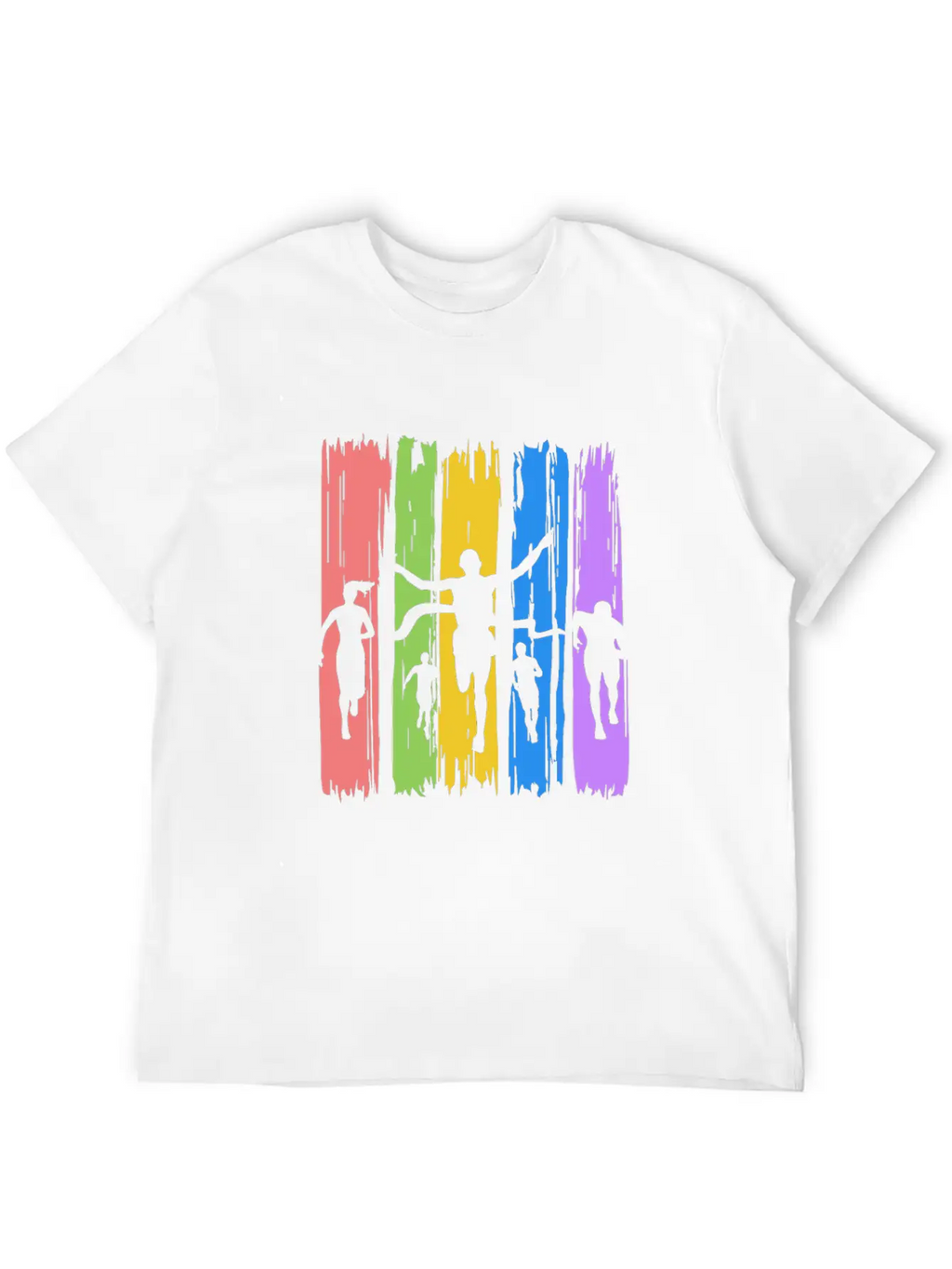 Track And Field Finish Unisex Casual T-Shirt – Clean Design For Daily Comfort