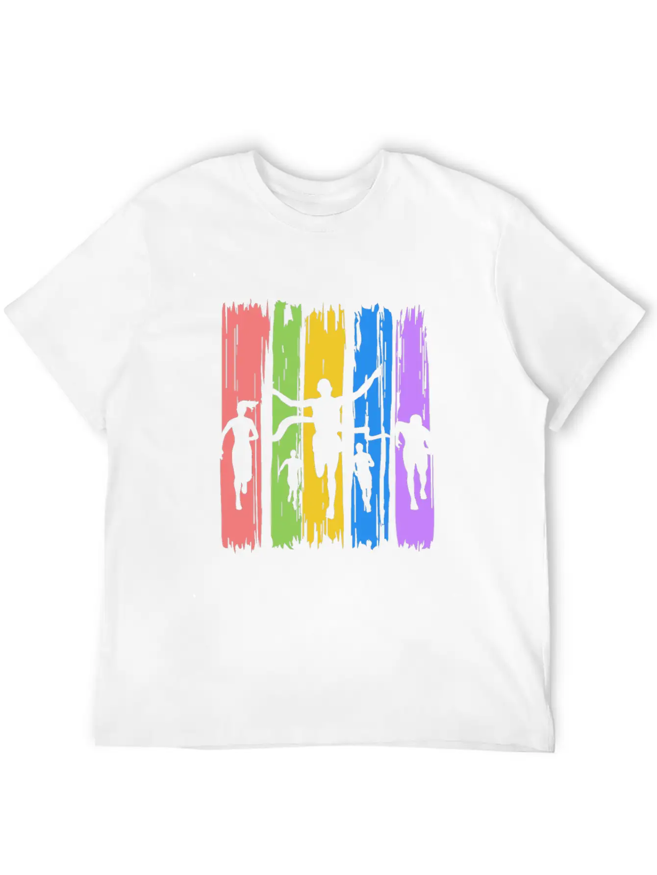 Track And Field Finish Unisex Casual T-Shirt – Clean Design For Daily Comfort