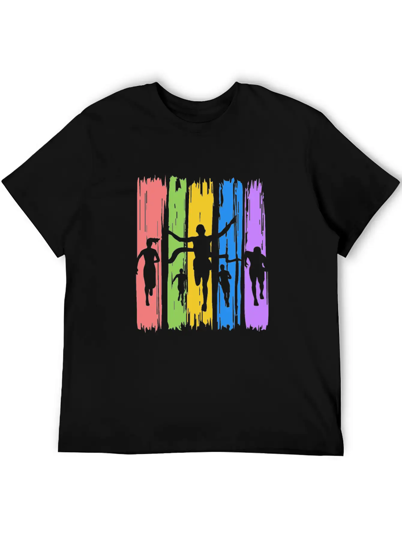 Track And Field Finish Unisex Casual T-Shirt – Clean Design For Daily Comfort