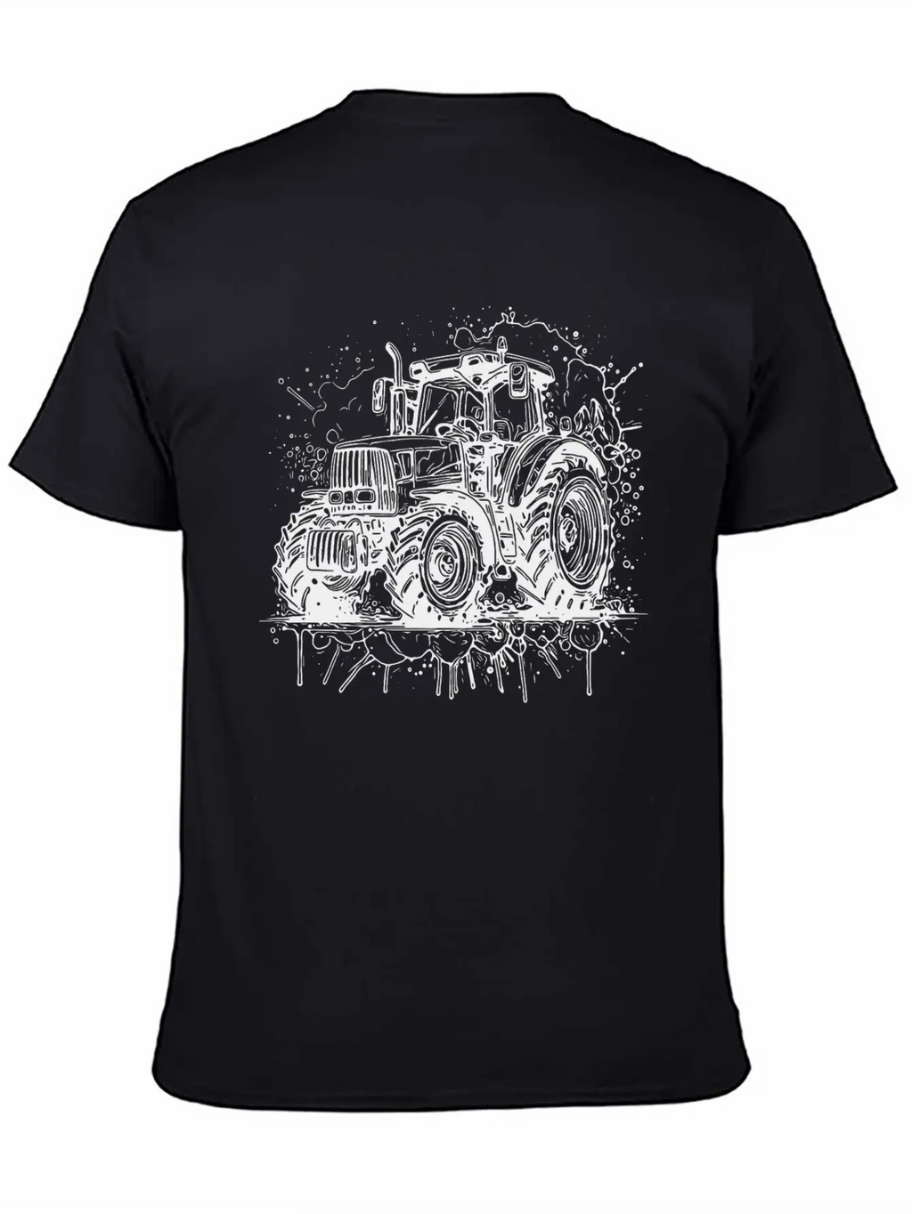 Tractor Splash Design With Field Tractor Experts Unisex Casual T-Shirt – Clean Design For Daily Comfort