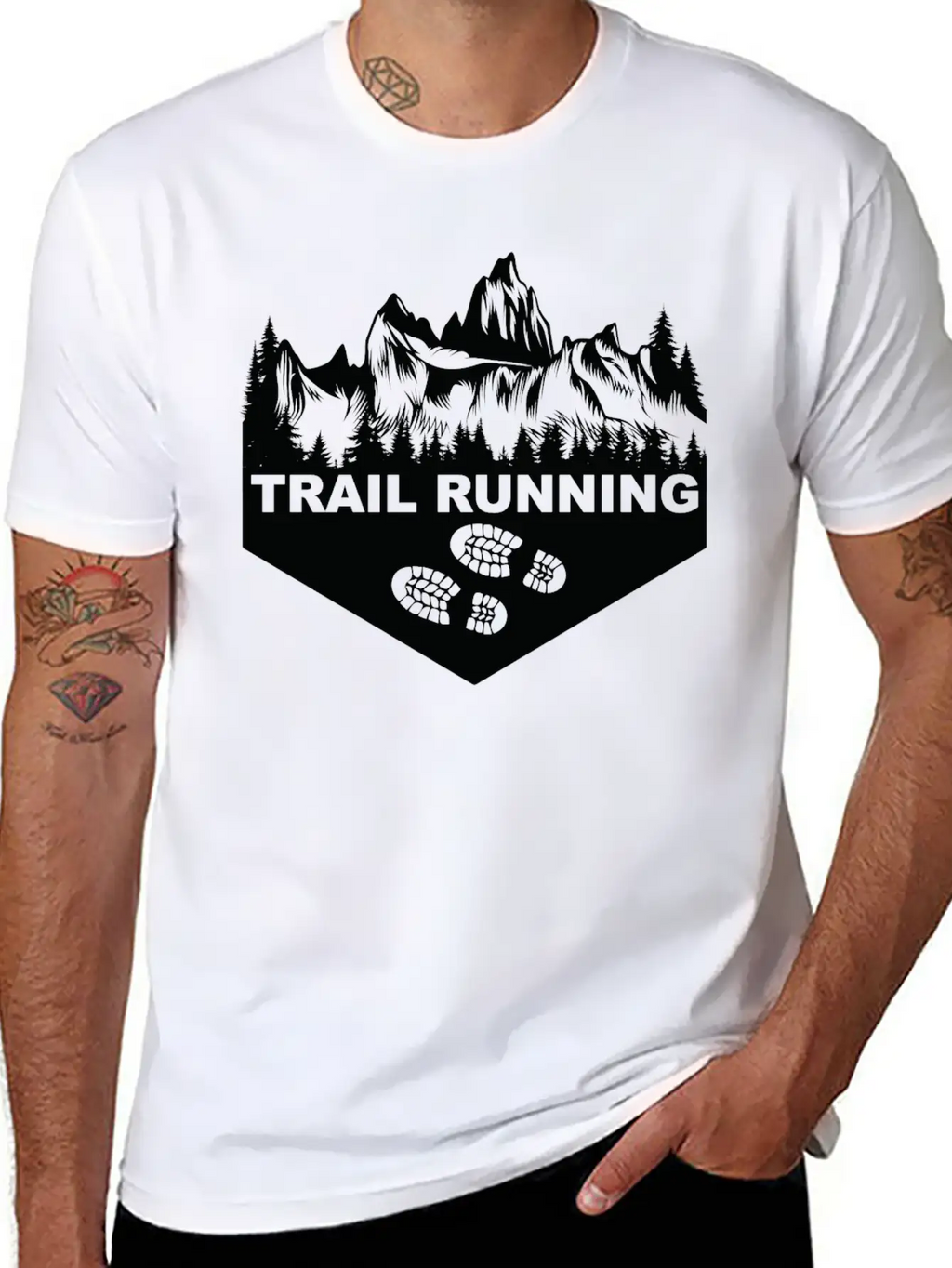 Trail Run Ultra Trail Running Berg Trekking Essential Cotton Tee For Daily Outfits – Unisex Style