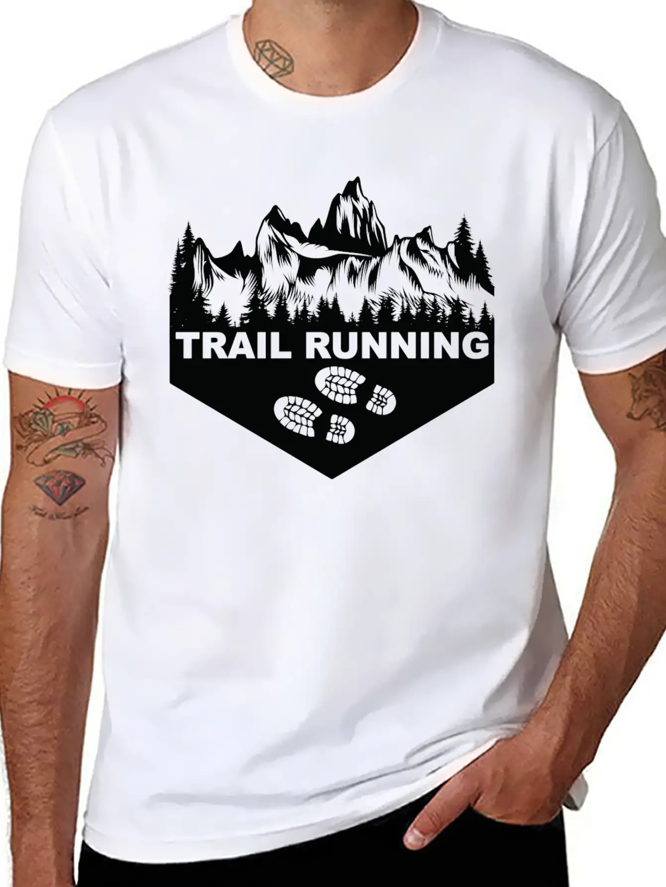 Trail Run Ultra Trail Running Berg Trekking Essential Cotton Tee For Daily Outfits – Unisex Style