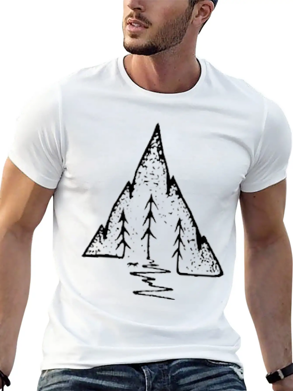 Trail Unisex Short Sleeve Soft Cotton T-Shirt – Casual Everyday Wear