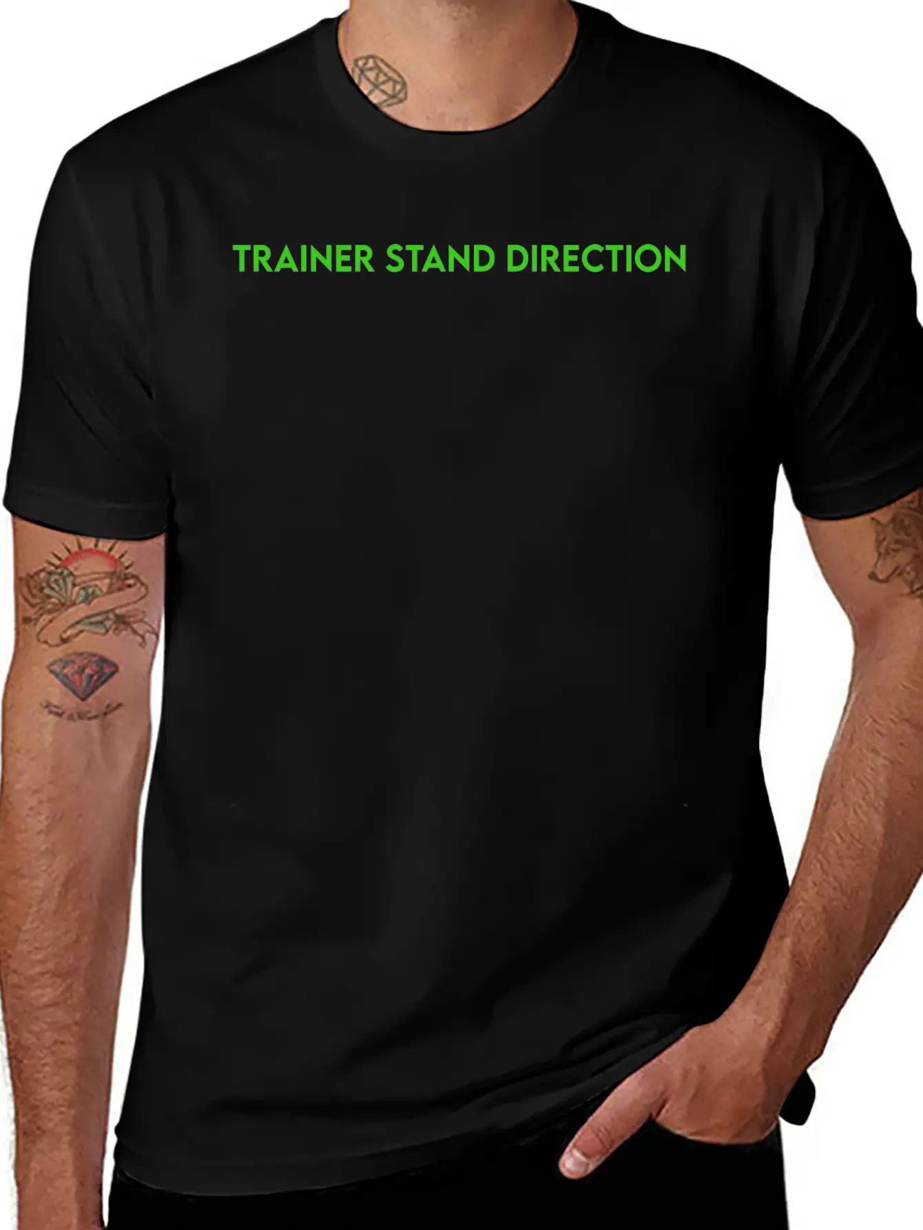 TRAINER STAND DIRECTION Breathable Soft Cotton T-Shirt – Timeless Casual Look