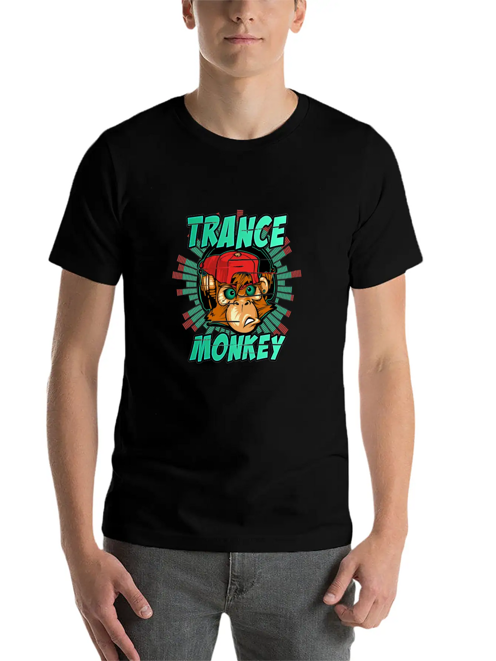 Trance Monkey Unisex Casual T-Shirt – Clean Design For Daily Comfort