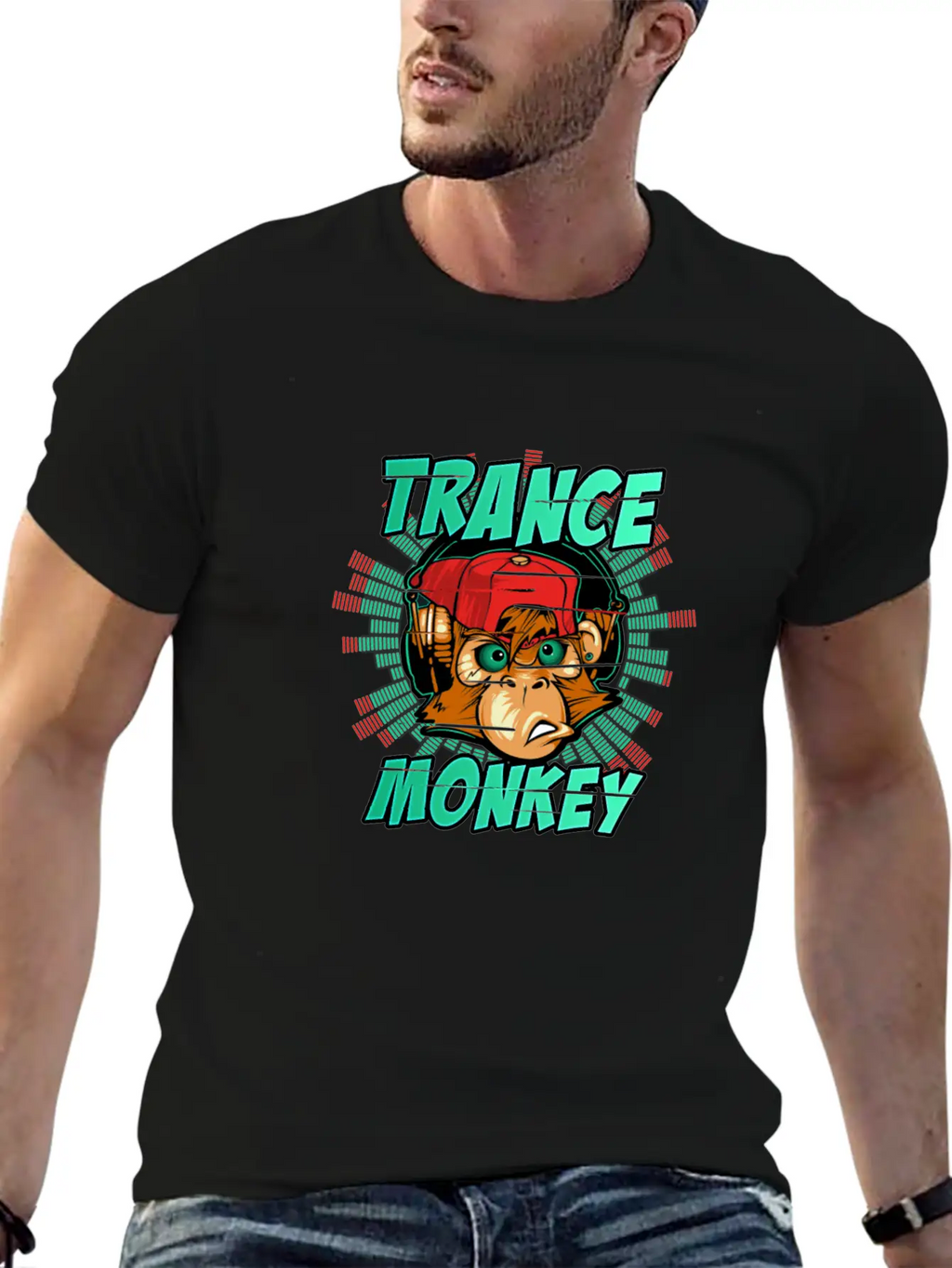 Trance Monkey Unisex Casual T-Shirt – Clean Design For Daily Comfort