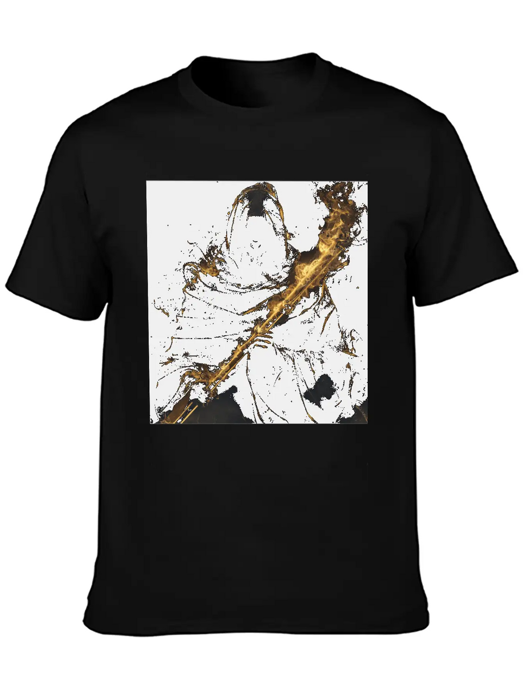 Transverse Flute Unisex Casual T-Shirt – Clean Design For Daily Comfort