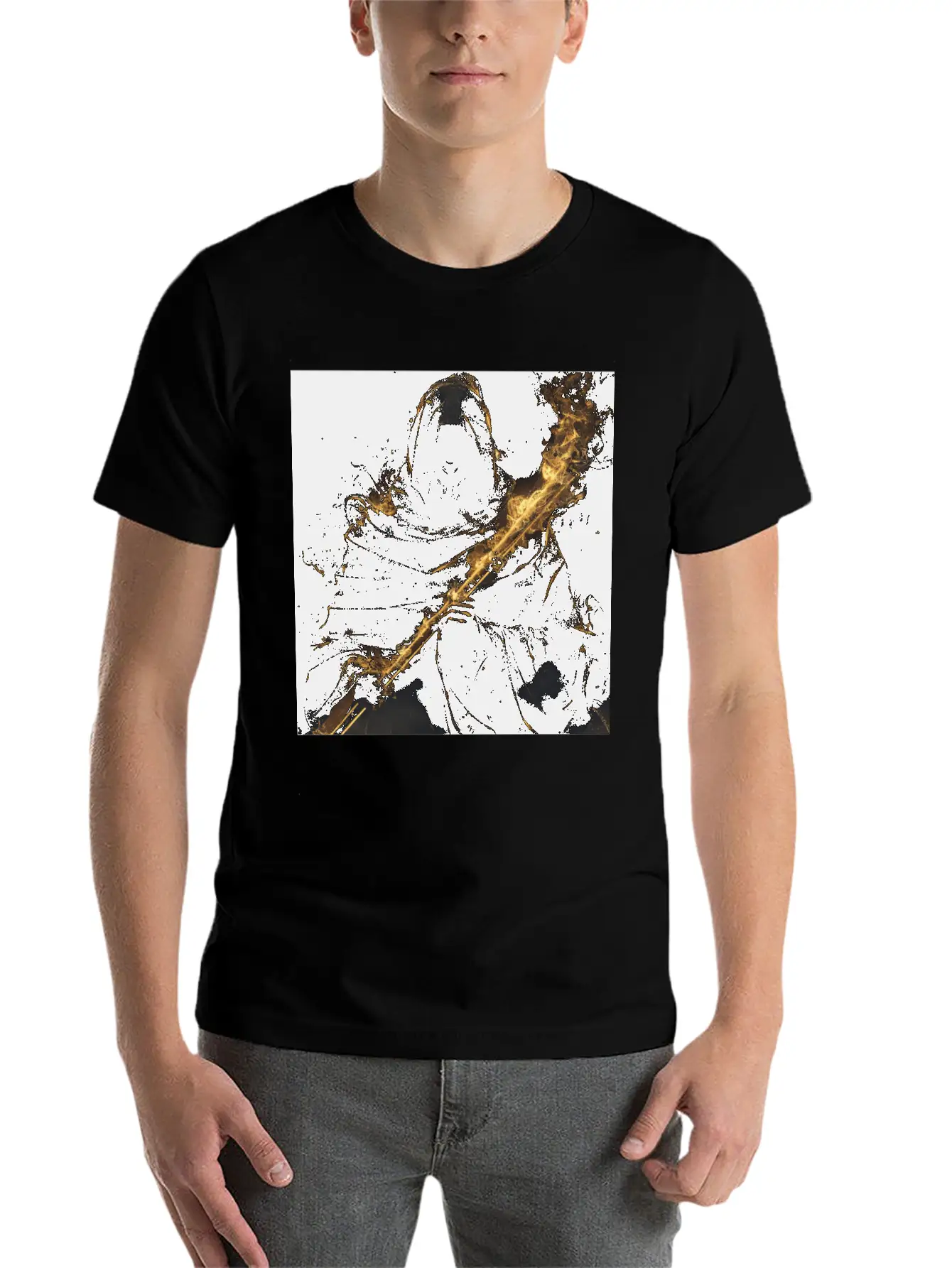 Transverse Flute Unisex Casual T-Shirt – Clean Design For Daily Comfort