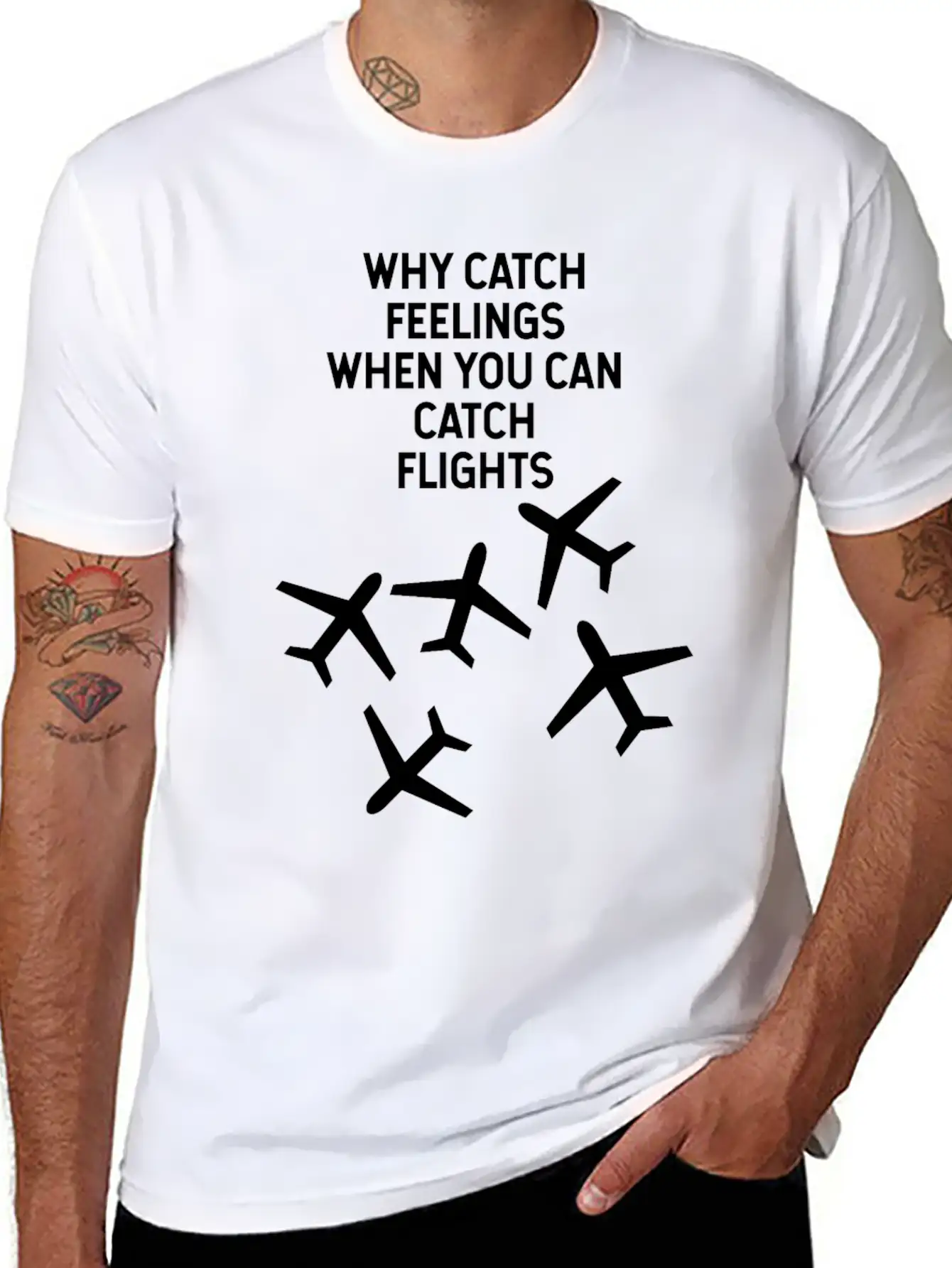 TRAVEL Unisex Short Sleeve Soft Cotton T-Shirt – Casual Everyday Wear