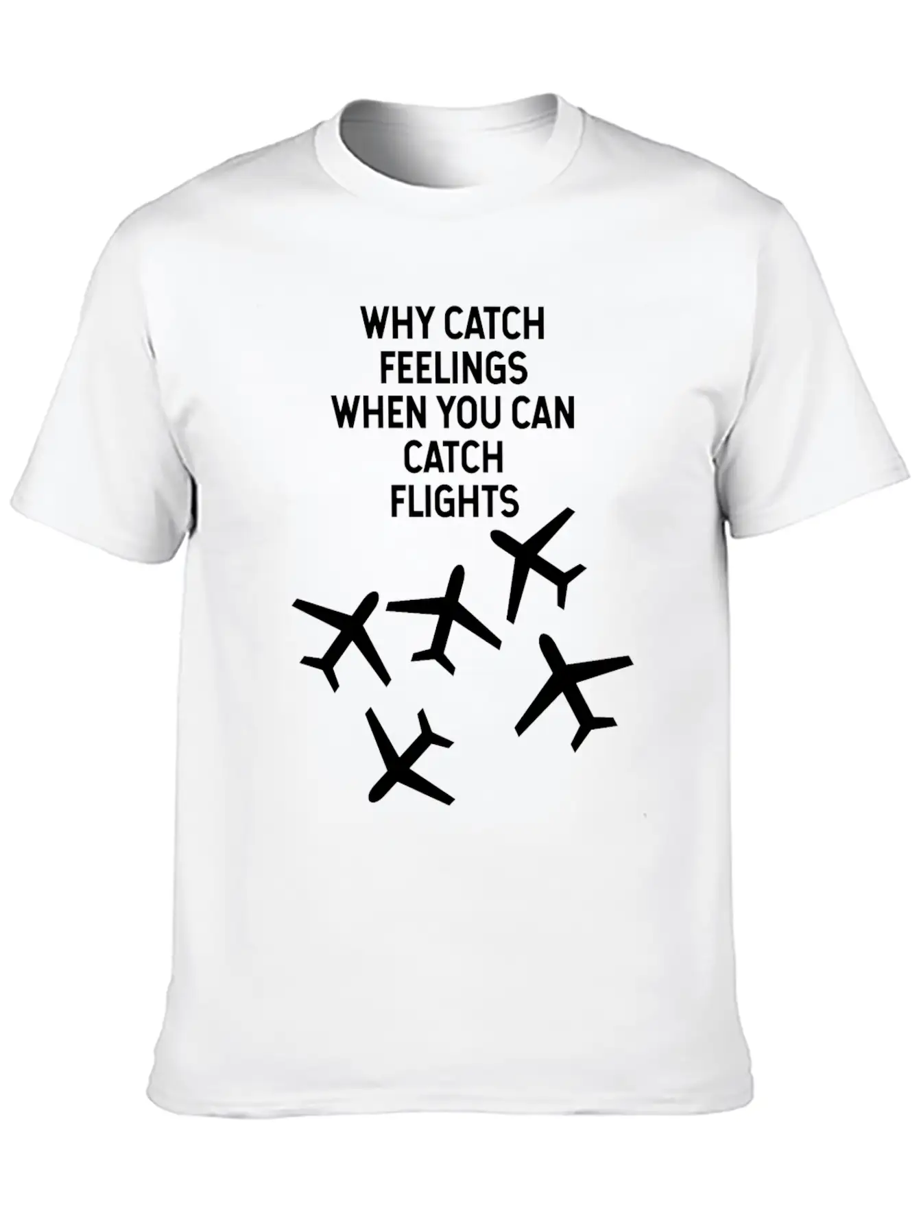 TRAVEL Unisex Short Sleeve Soft Cotton T-Shirt – Casual Everyday Wear