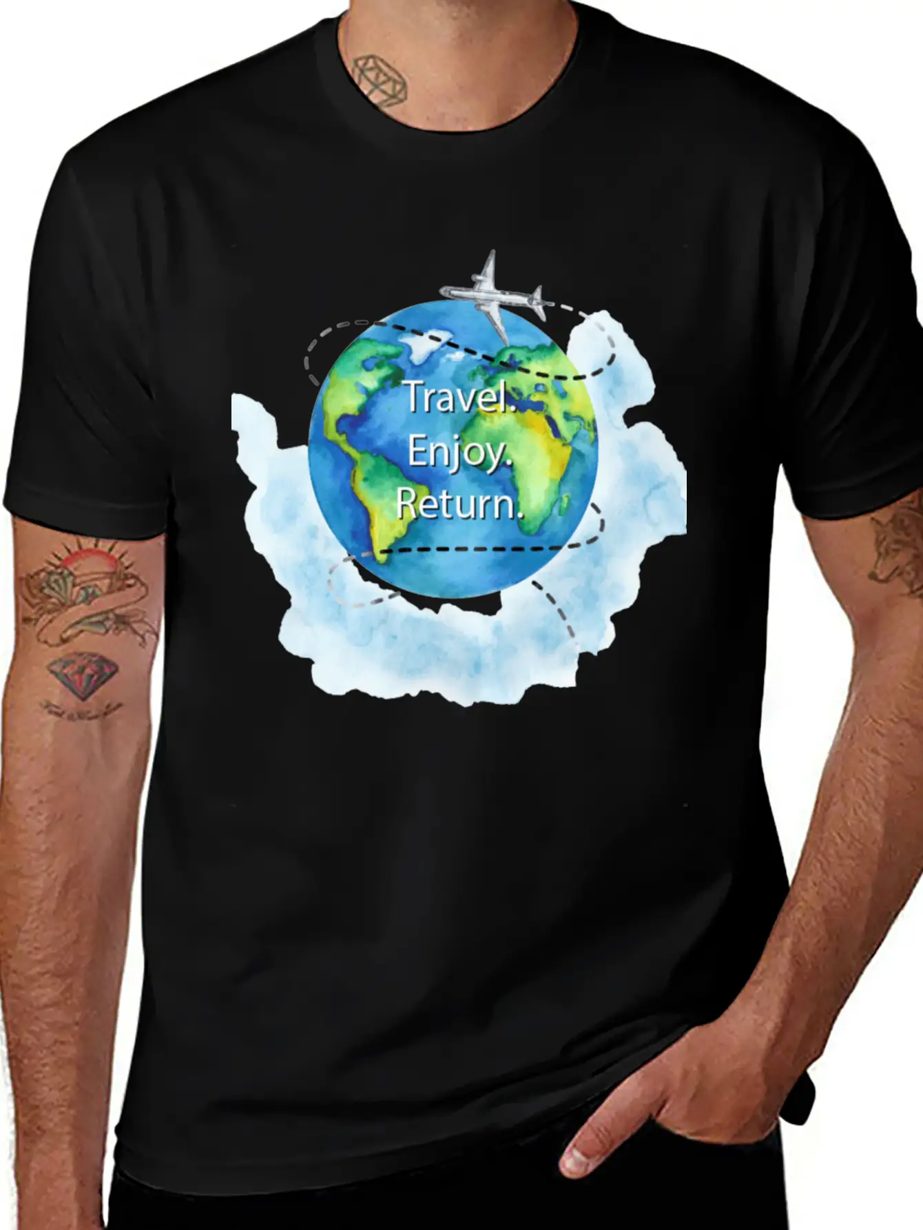 Traveler Unisex Casual T-Shirt – Clean Design For Daily Comfort