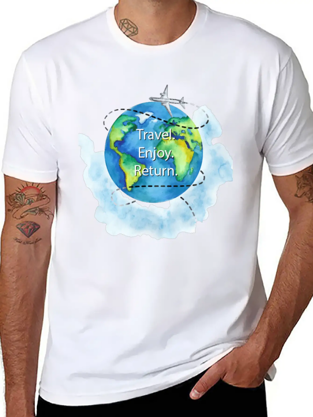 Traveler Unisex Casual T-Shirt – Clean Design For Daily Comfort