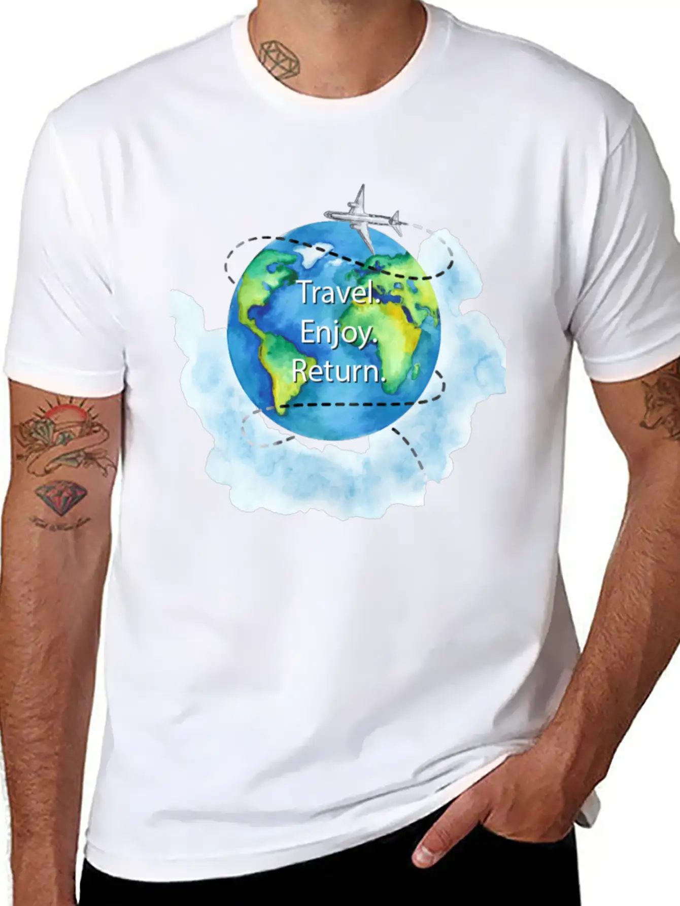 Traveler Unisex Casual T-Shirt – Clean Design For Daily Comfort