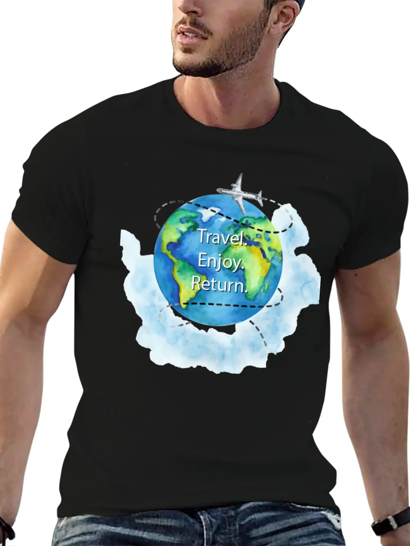 Traveler Unisex Casual T-Shirt – Clean Design For Daily Comfort