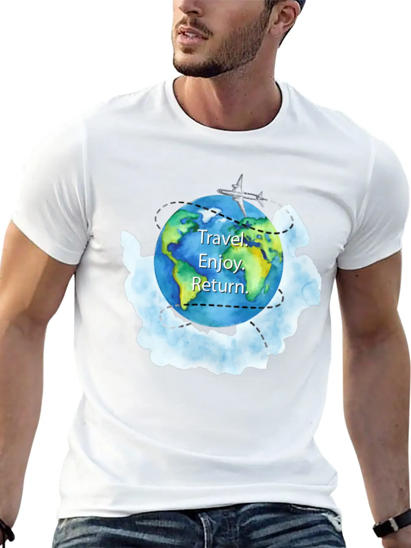 Traveler Unisex Casual T-Shirt – Clean Design For Daily Comfort