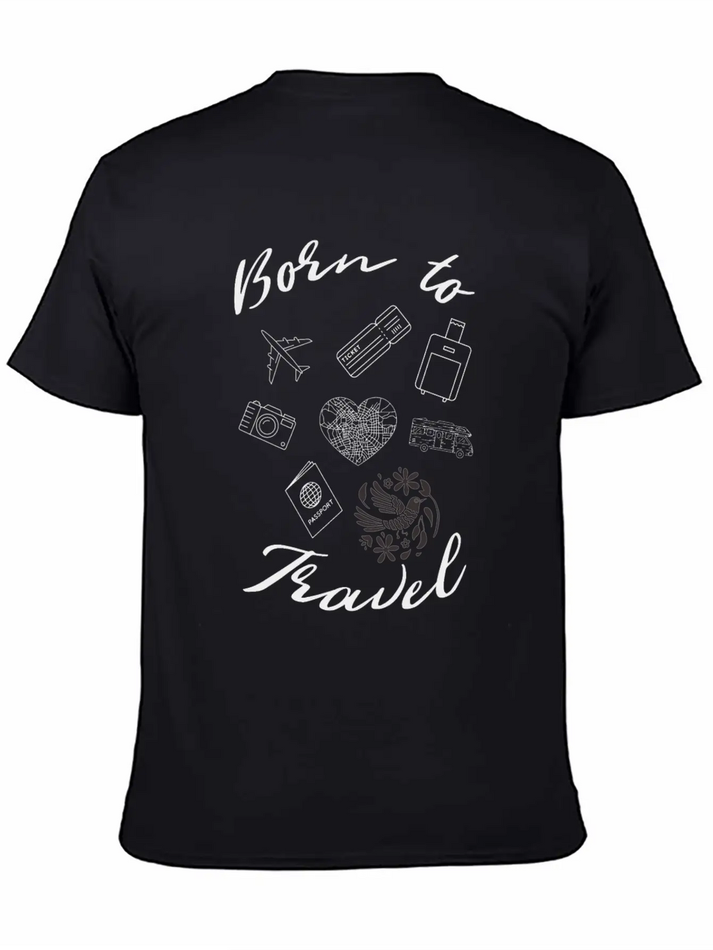 Travelling Edition By Born To Travel Essential Cotton Tee For Daily Outfits – Unisex Style
