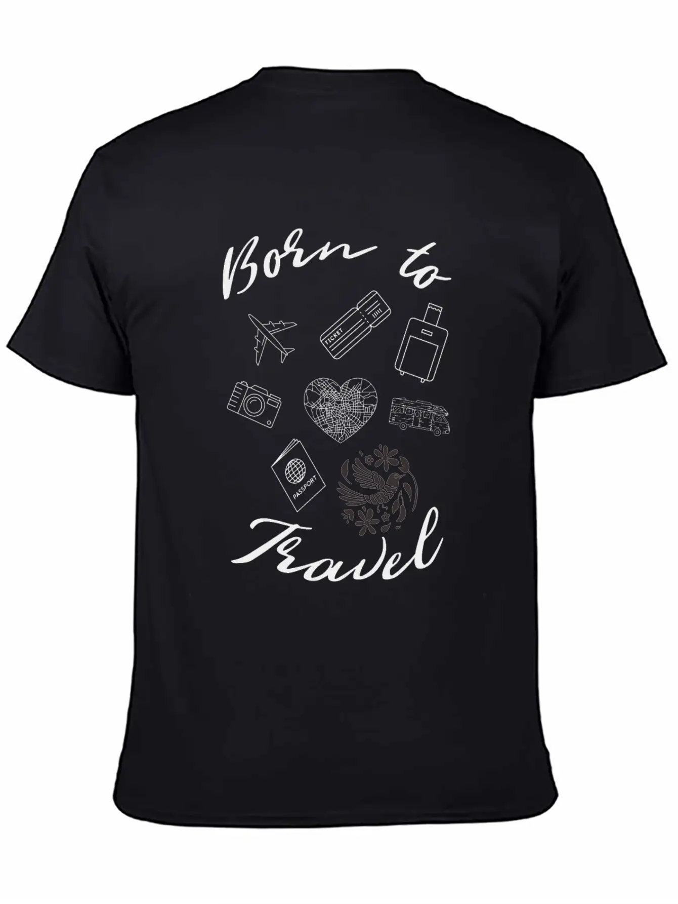 Travelling Edition By Born To Travel Essential Cotton Tee For Daily Outfits – Unisex Style