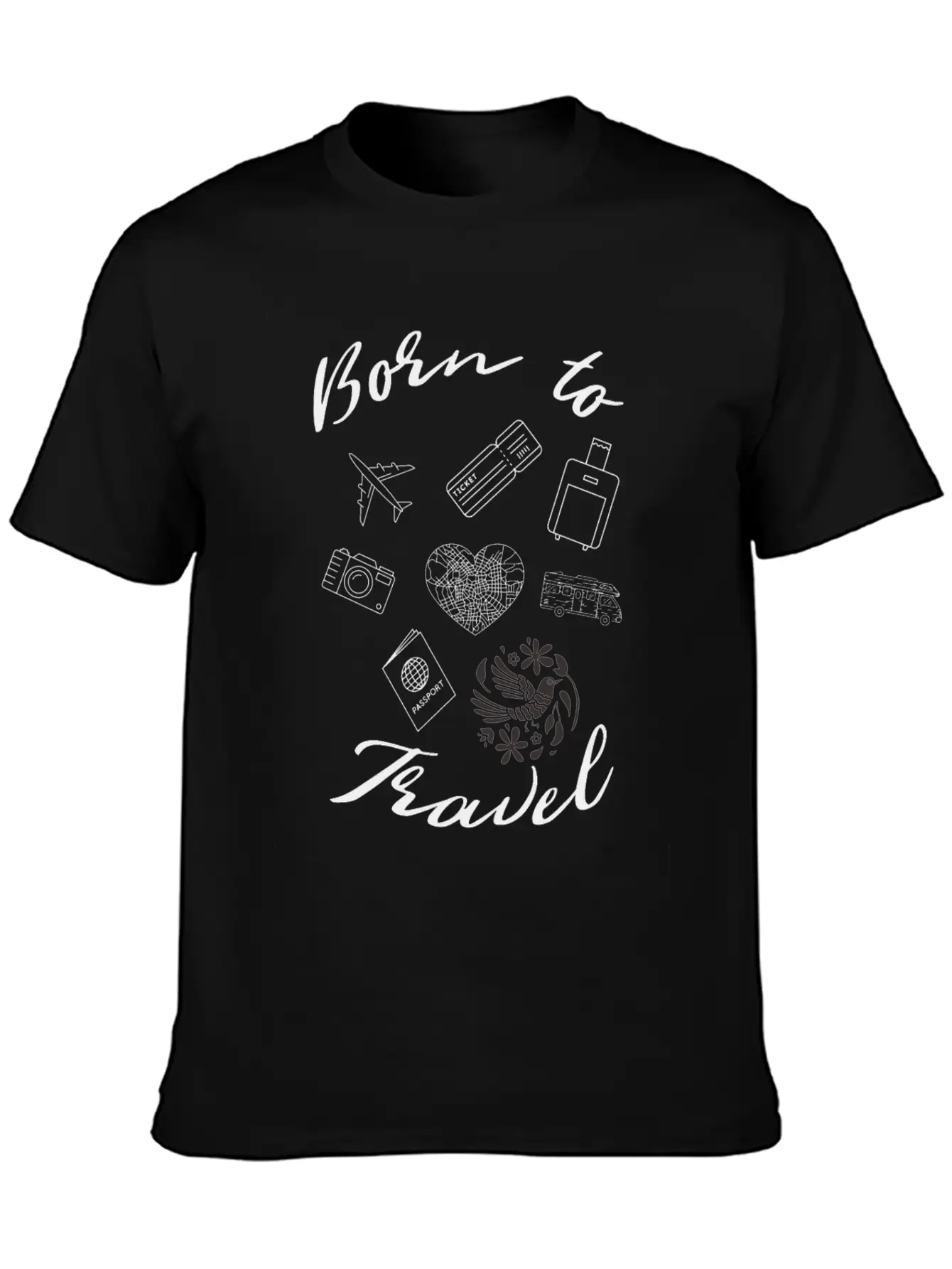 Travelling Edition By Born To Travel Essential Cotton Tee For Daily Outfits – Unisex Style