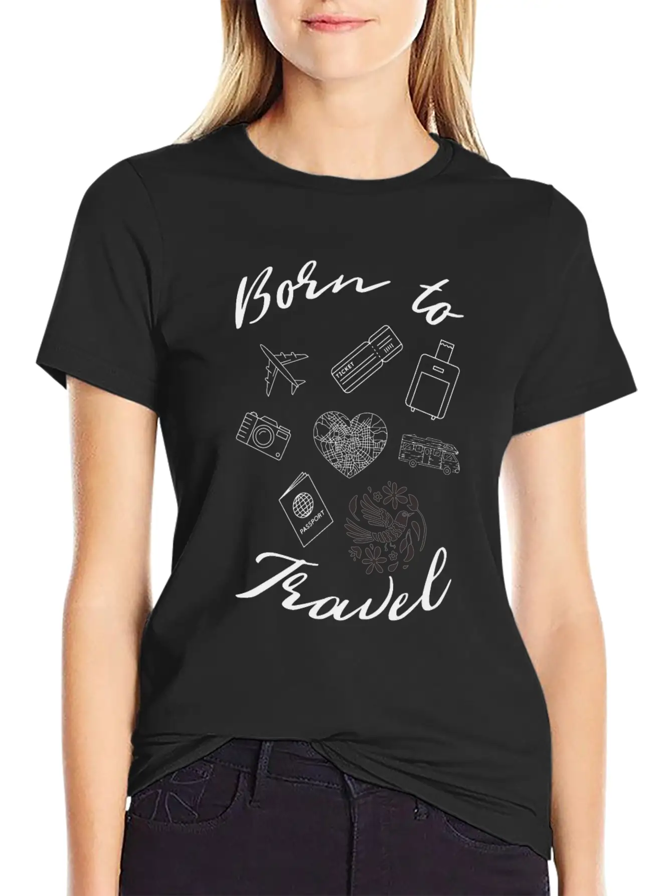 Travelling Edition By Born To Travel Essential Cotton Tee For Daily Outfits – Unisex Style