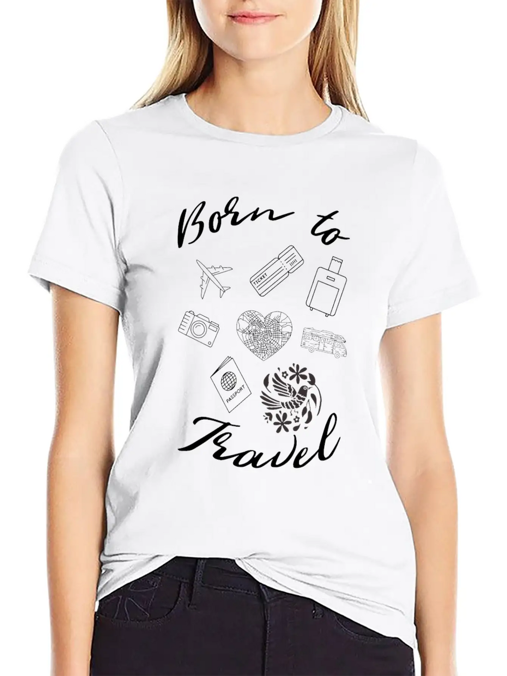 Travelling Edition By Born To Travel Essential Cotton Tee For Daily Outfits – Unisex Style