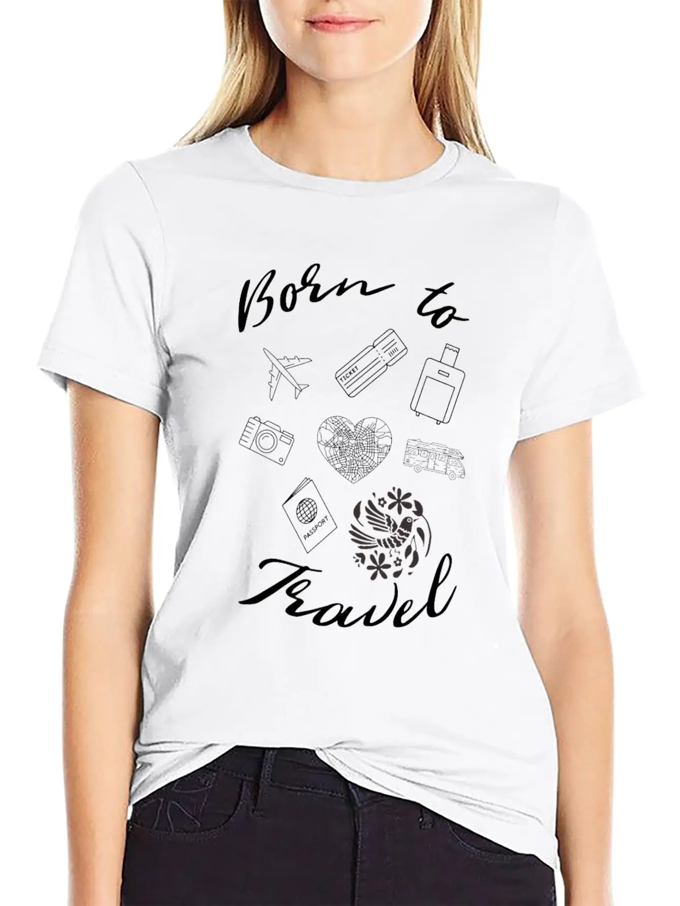 Travelling Edition By Born To Travel Essential Cotton Tee For Daily Outfits – Unisex Style