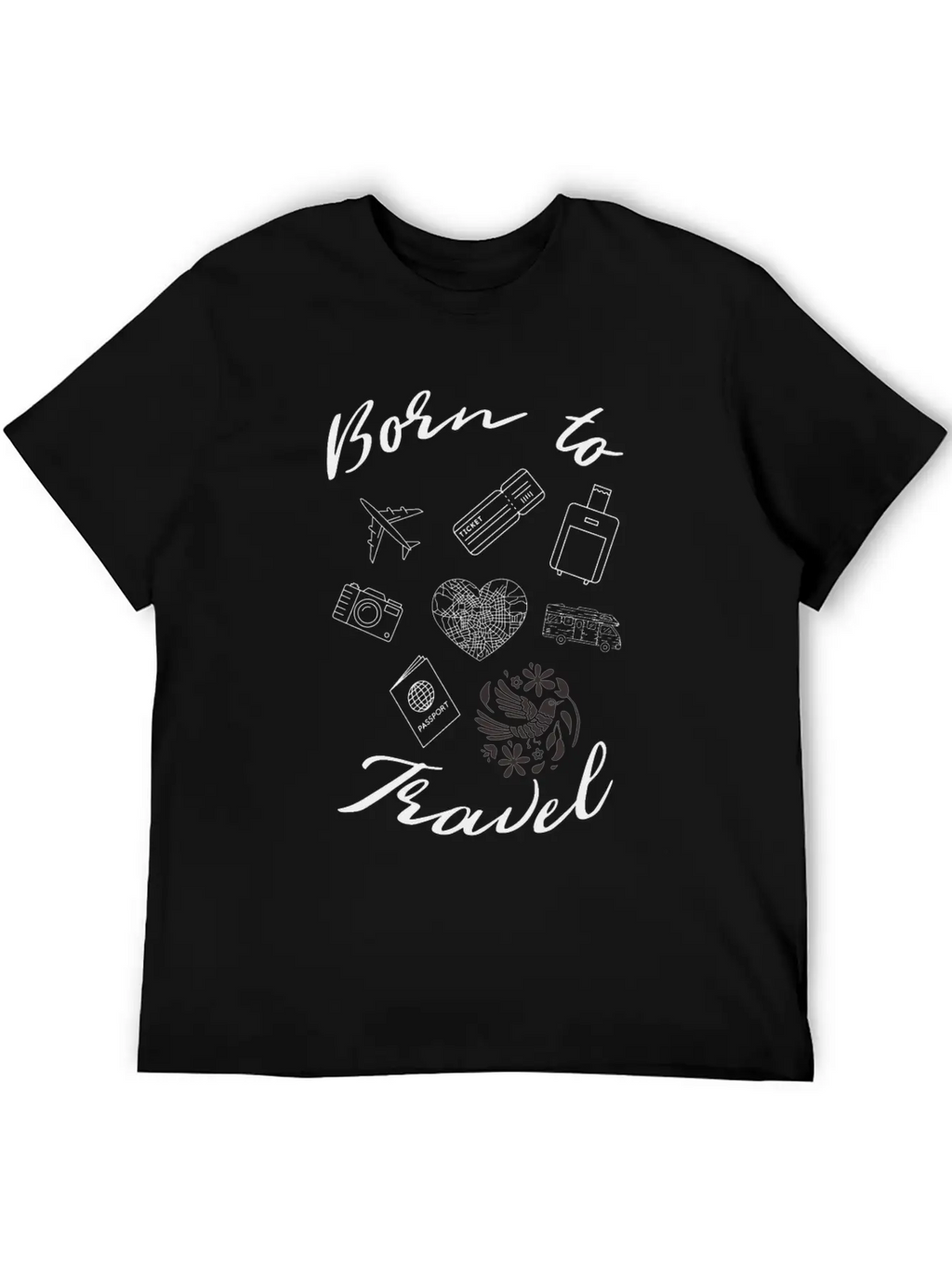 Travelling Edition By Born To Travel Essential Cotton Tee For Daily Outfits – Unisex Style