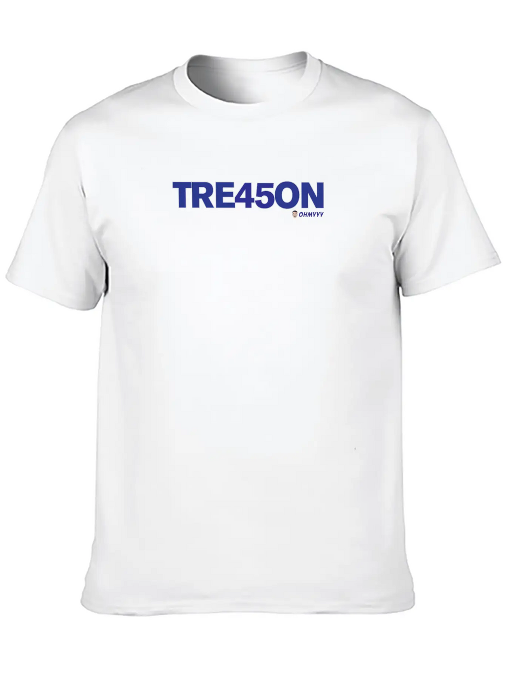 TREA45ON SOLO BLUE LOGO Unisex Casual T-Shirt – Clean Design For Daily Comfort