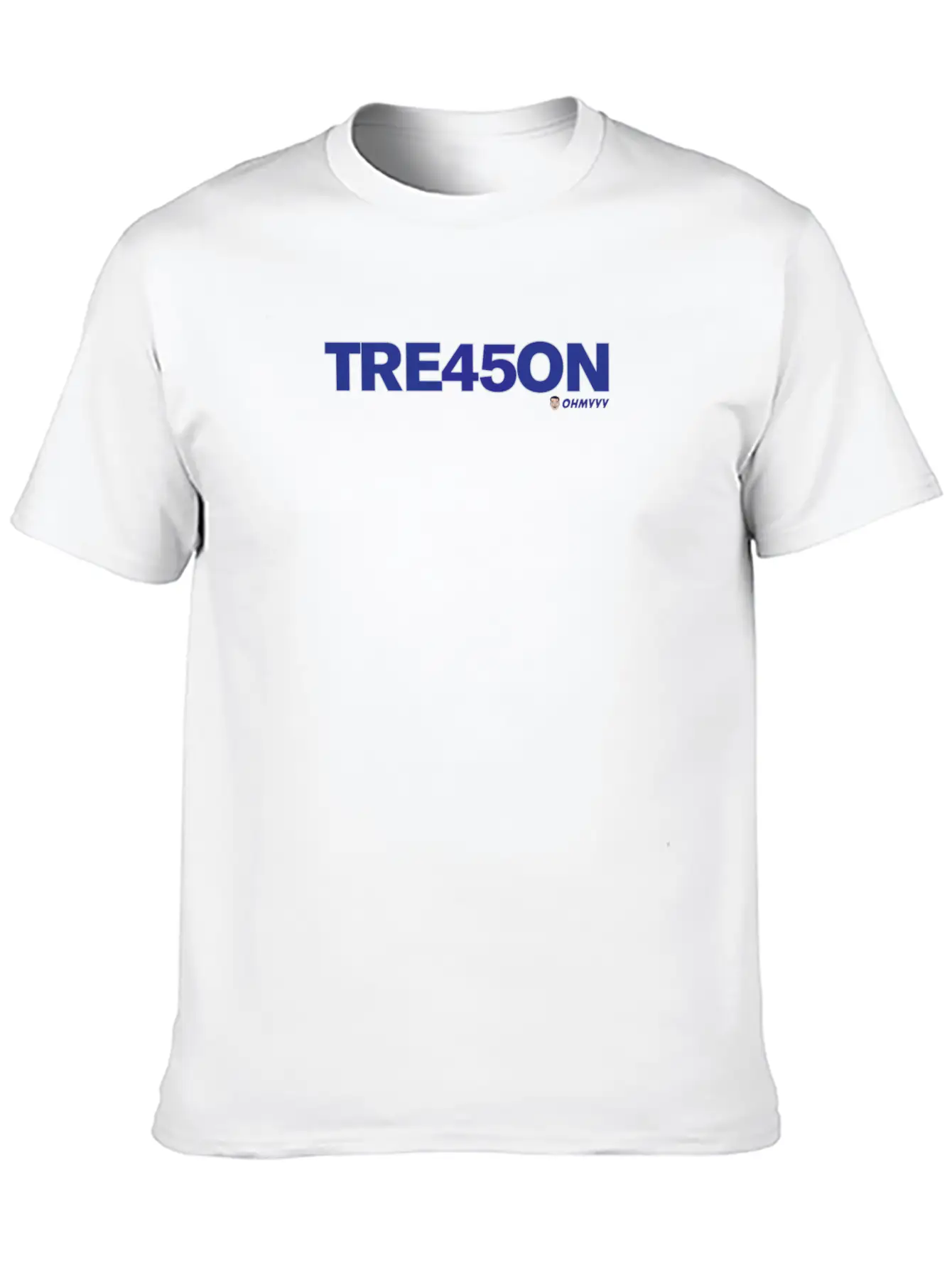 TREA45ON SOLO BLUE LOGO Unisex Casual T-Shirt – Clean Design For Daily Comfort