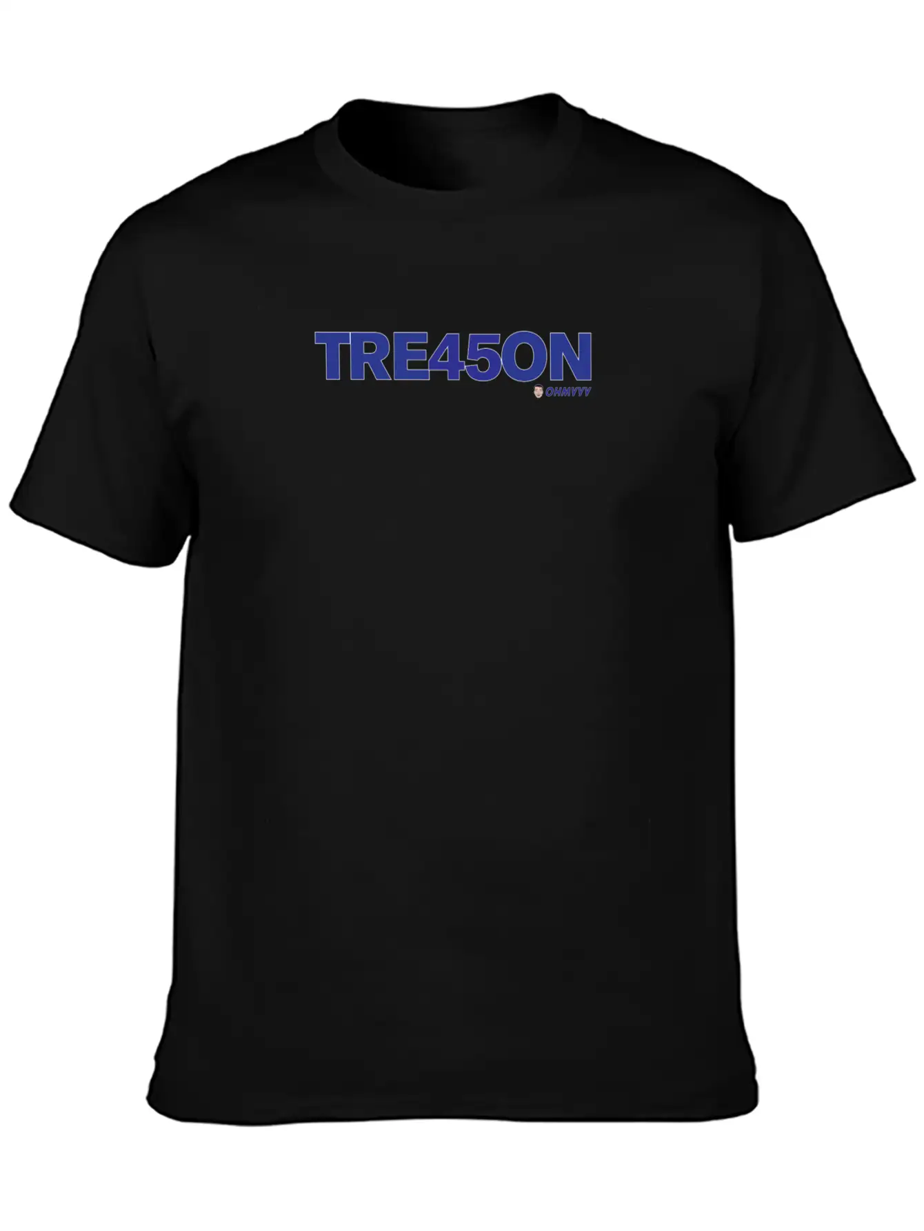 TREA45ON SOLO BLUE LOGO Unisex Casual T-Shirt – Clean Design For Daily Comfort