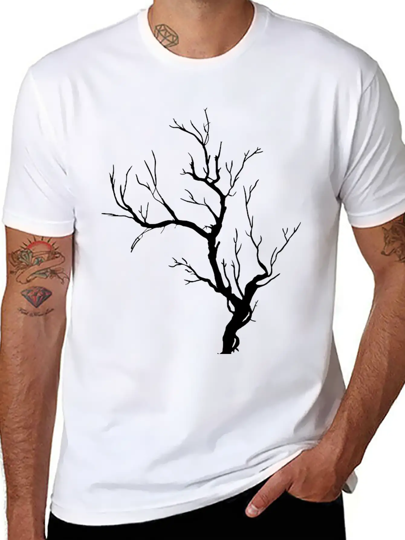 Tree Breathable Soft Cotton T-Shirt – Timeless Casual Look