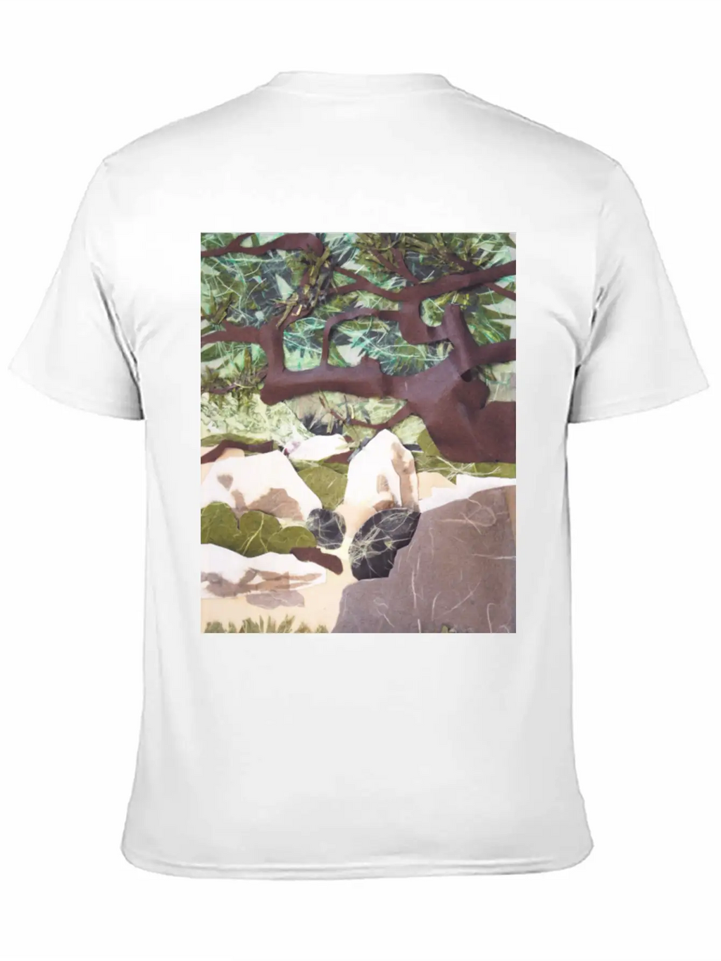 Tree Collage Unisex Casual T-Shirt – Clean Design For Daily Comfort