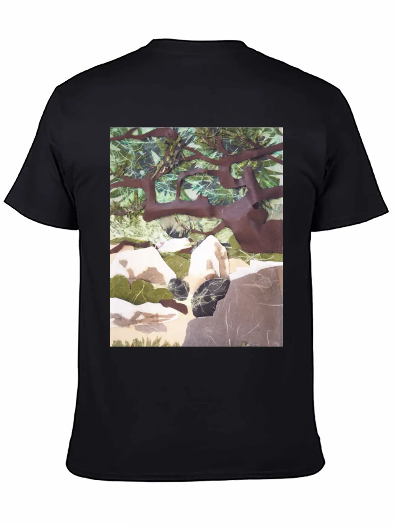 Tree Collage Unisex Casual T-Shirt – Clean Design For Daily Comfort