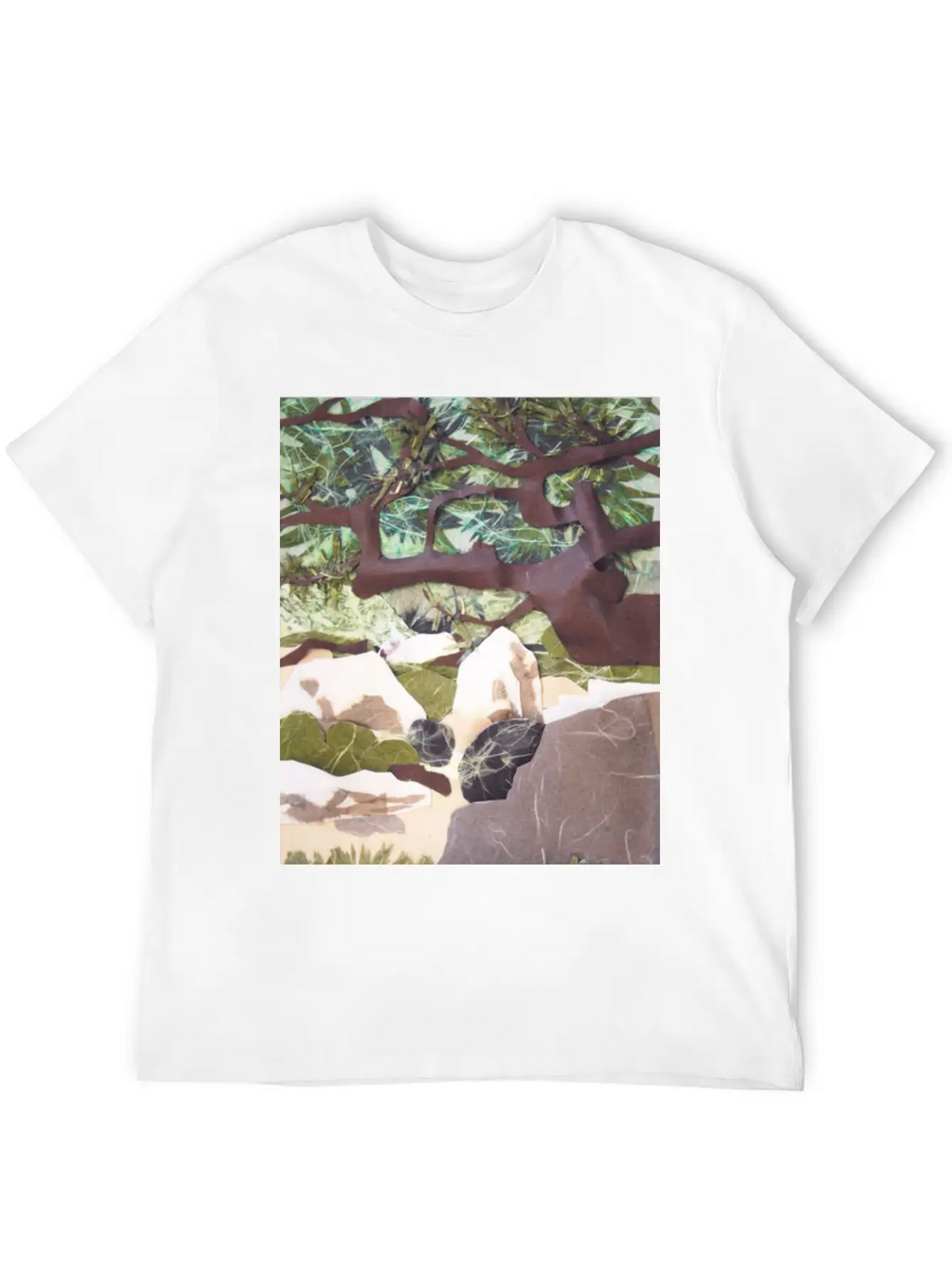 Tree Collage Unisex Casual T-Shirt – Clean Design For Daily Comfort