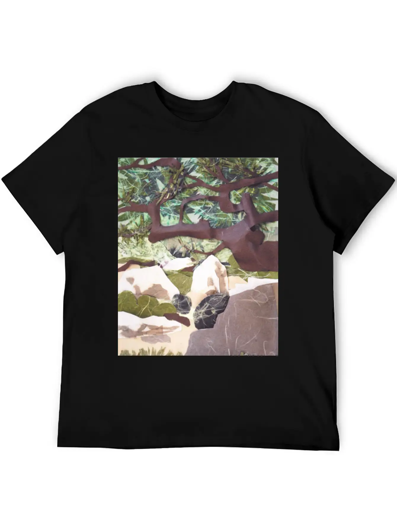 Tree Collage Unisex Casual T-Shirt – Clean Design For Daily Comfort